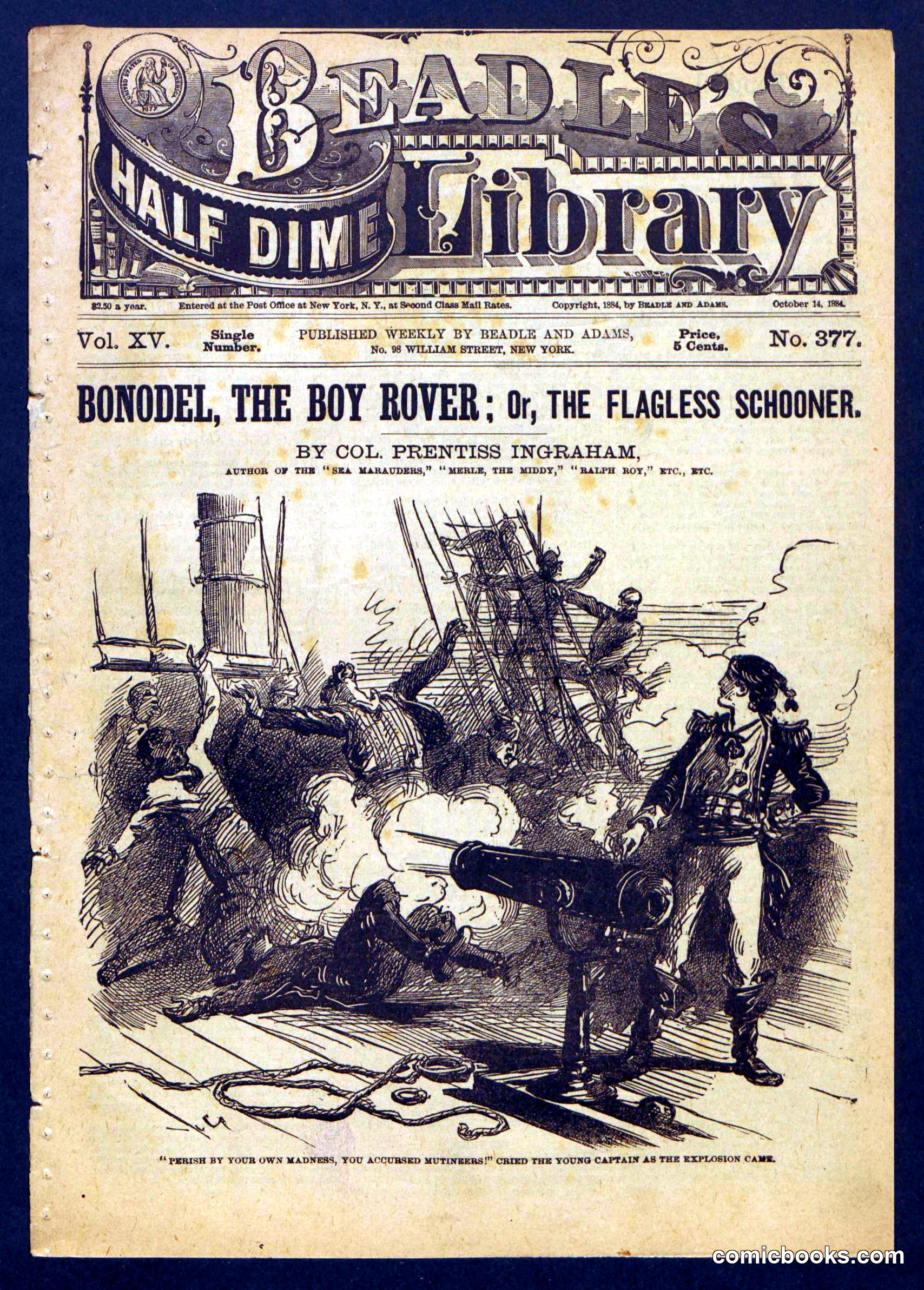 Beadle's Half Dime Library, No. 377