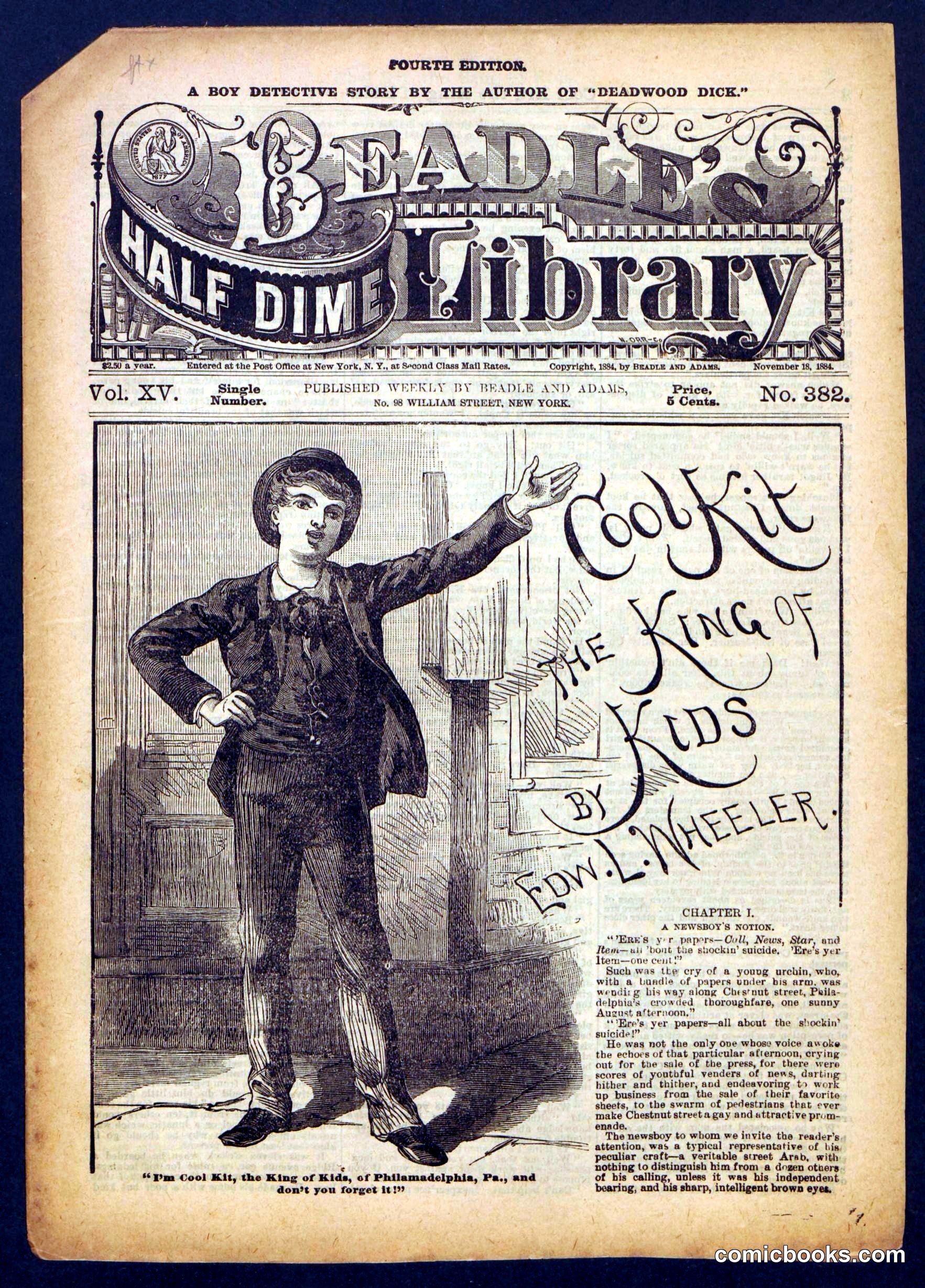 Beadle's Half Dime Library No. 382