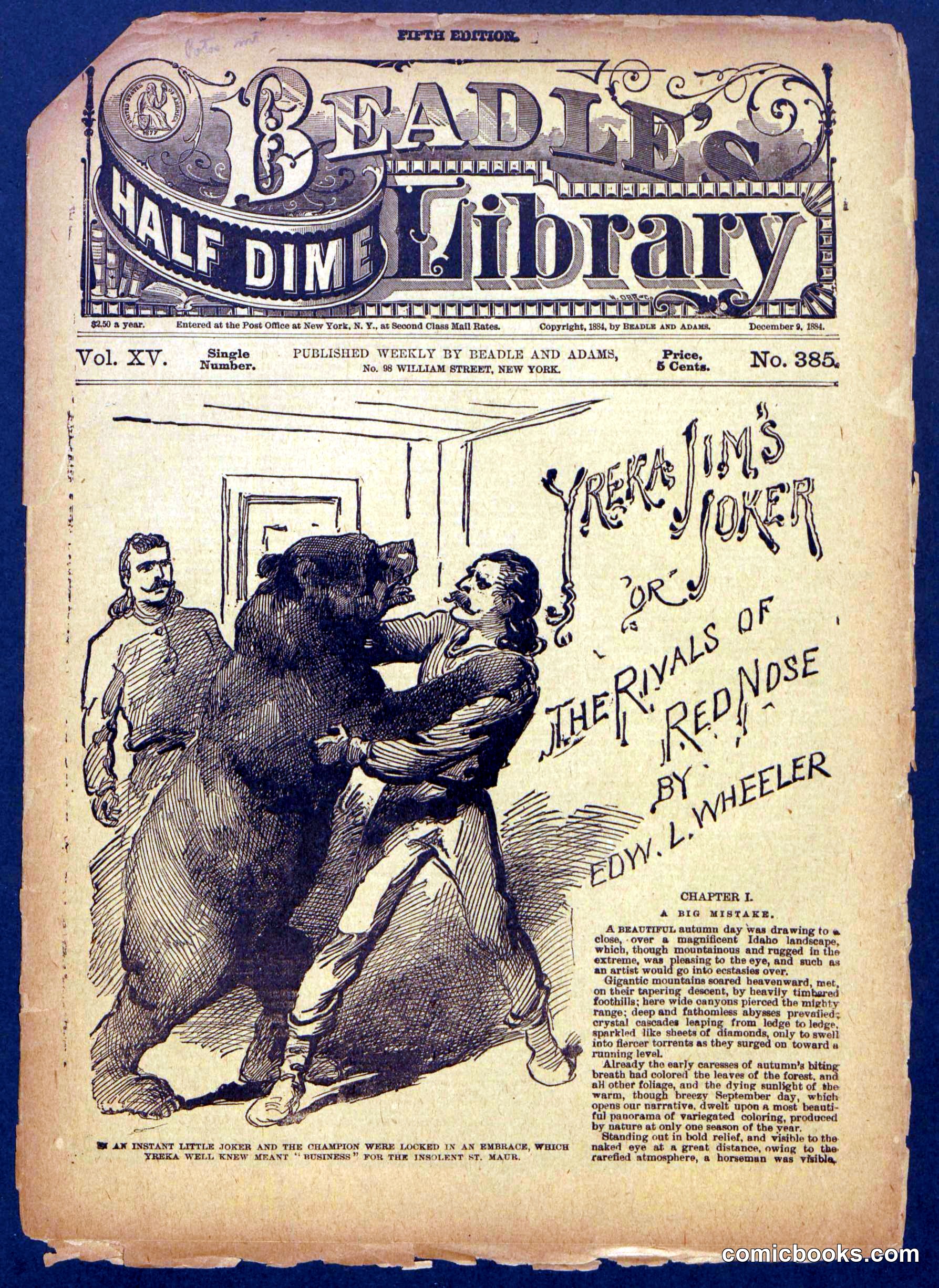 Beadle's Half Dime Library, No. 385