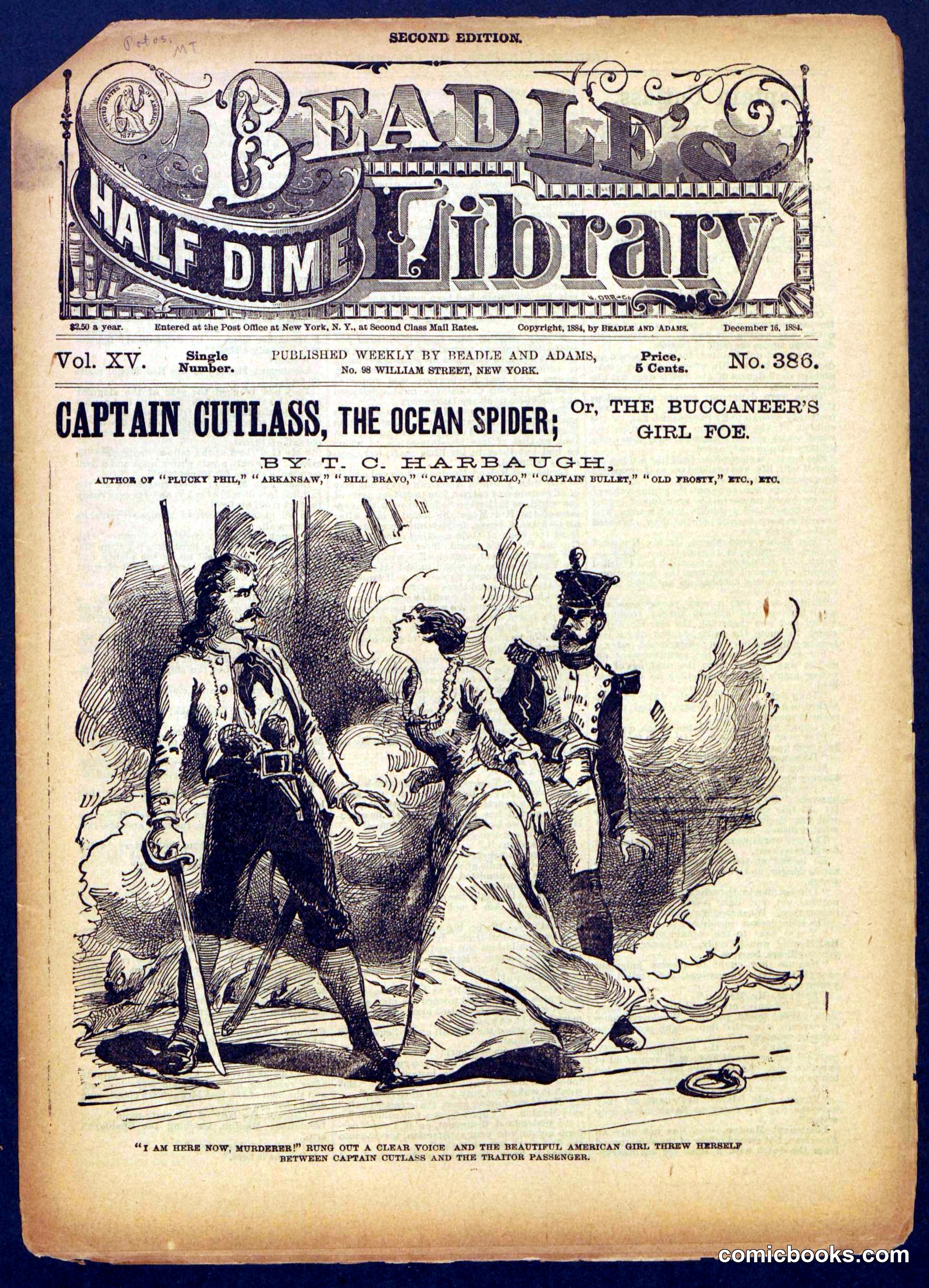 Beadle's Half Dime Library, No. 386