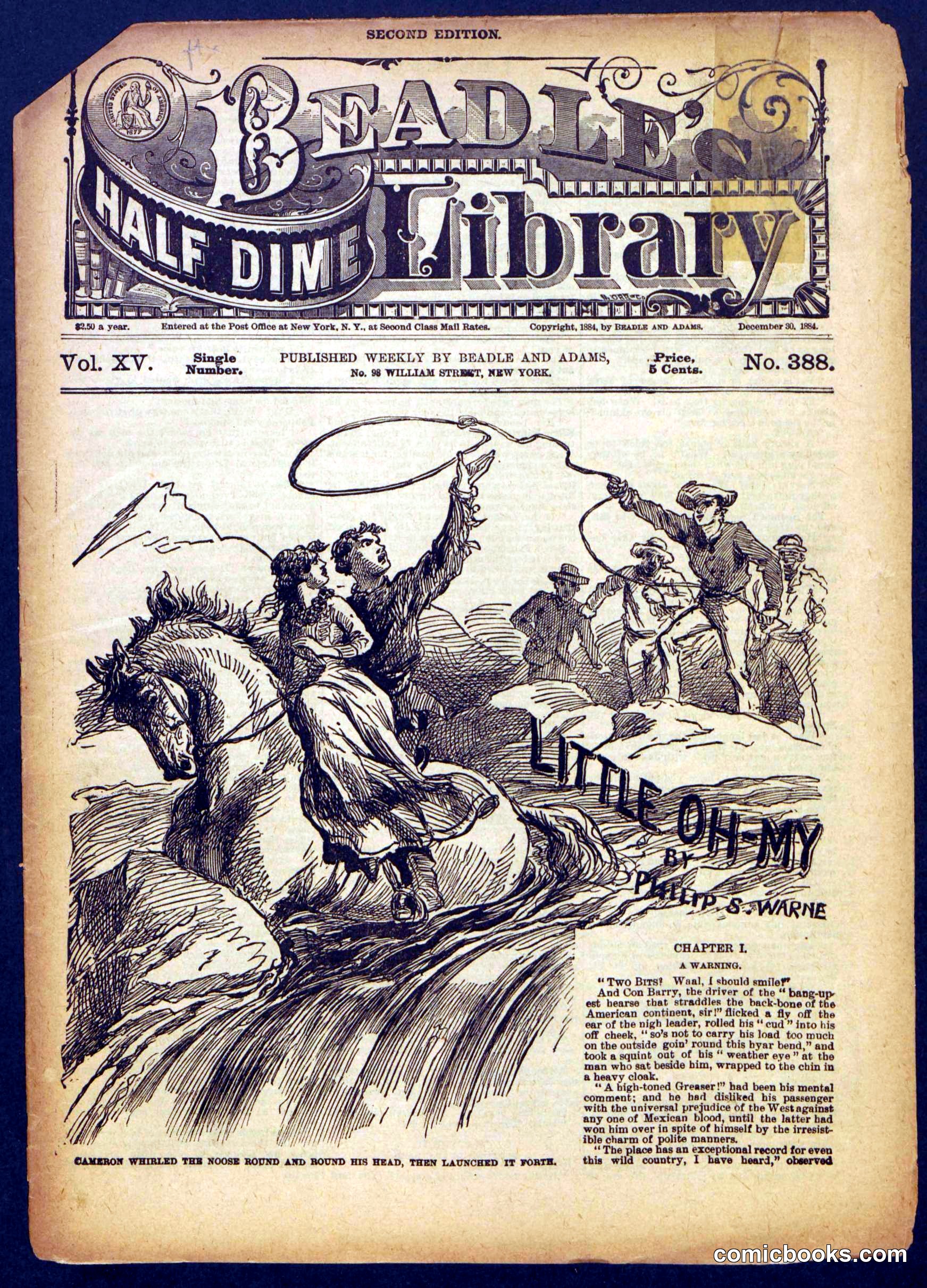 Beadle's Half Dime Library, No. 388