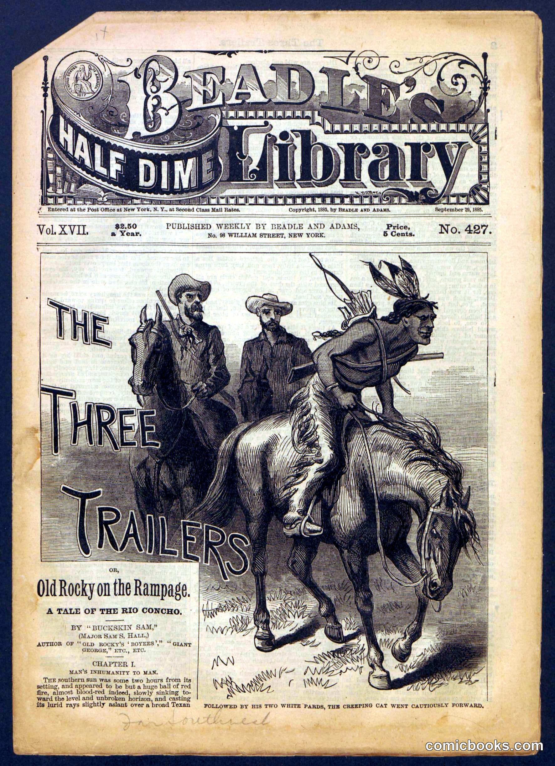 Beadle's Half Dime Library, No. 427