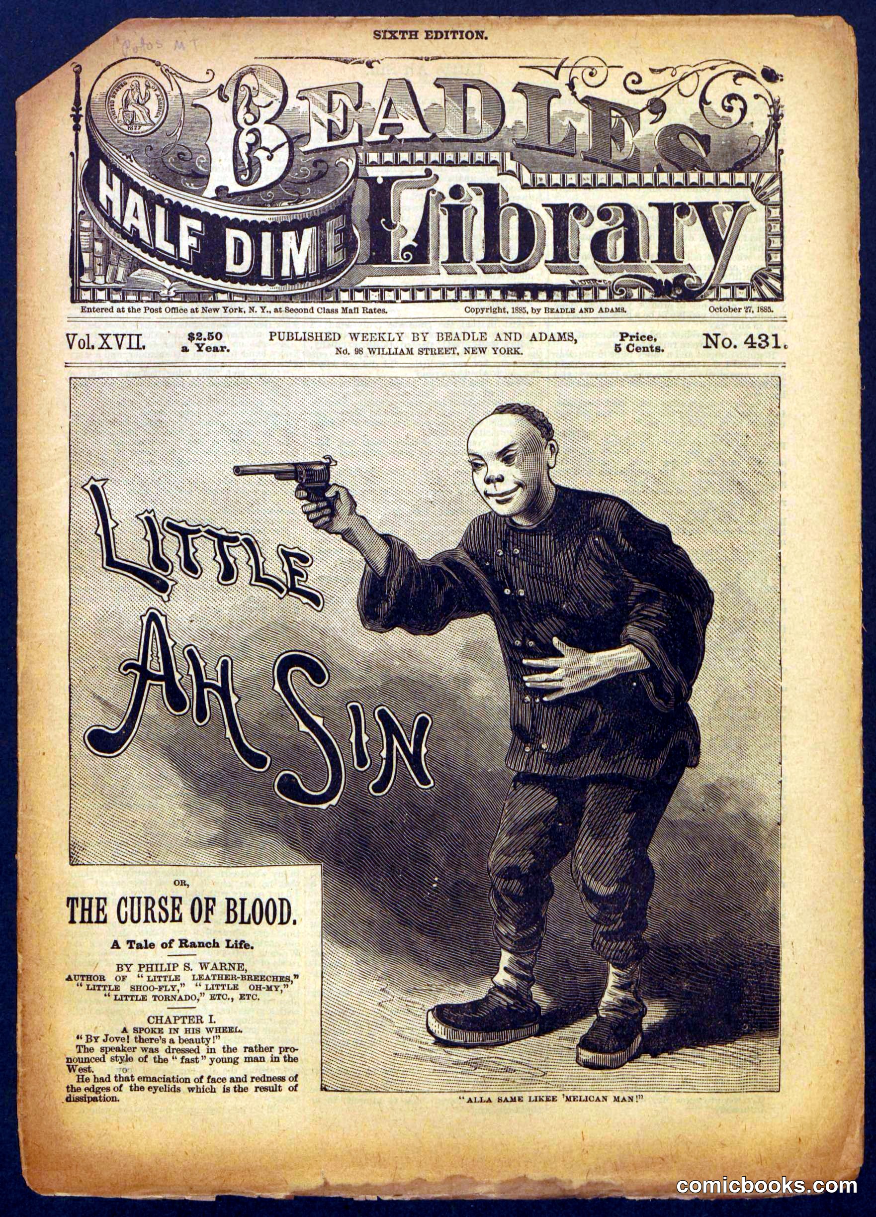Beadle's Half Dime Library No. 481
