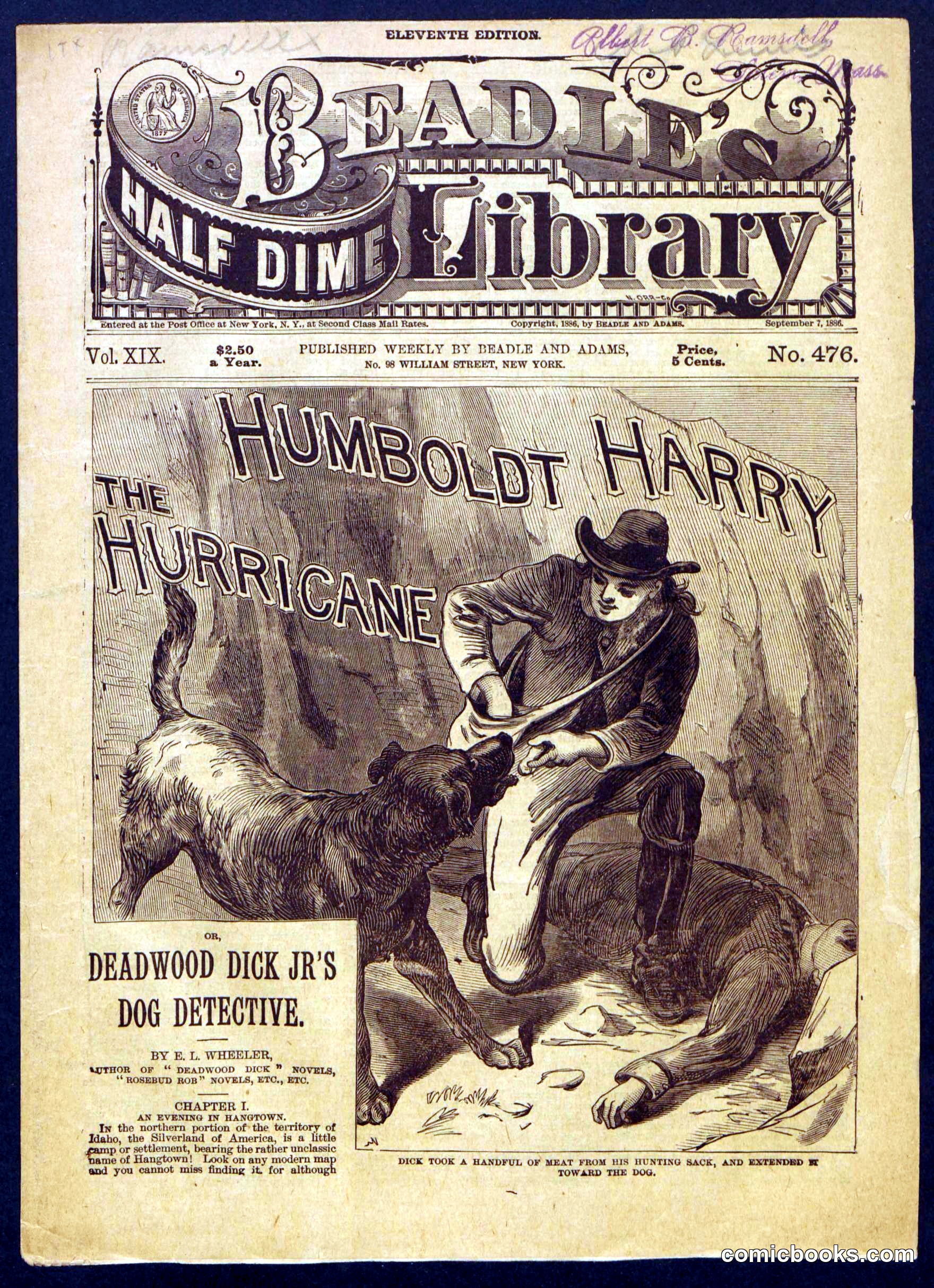Beadle's Half Dime Library, No. 476