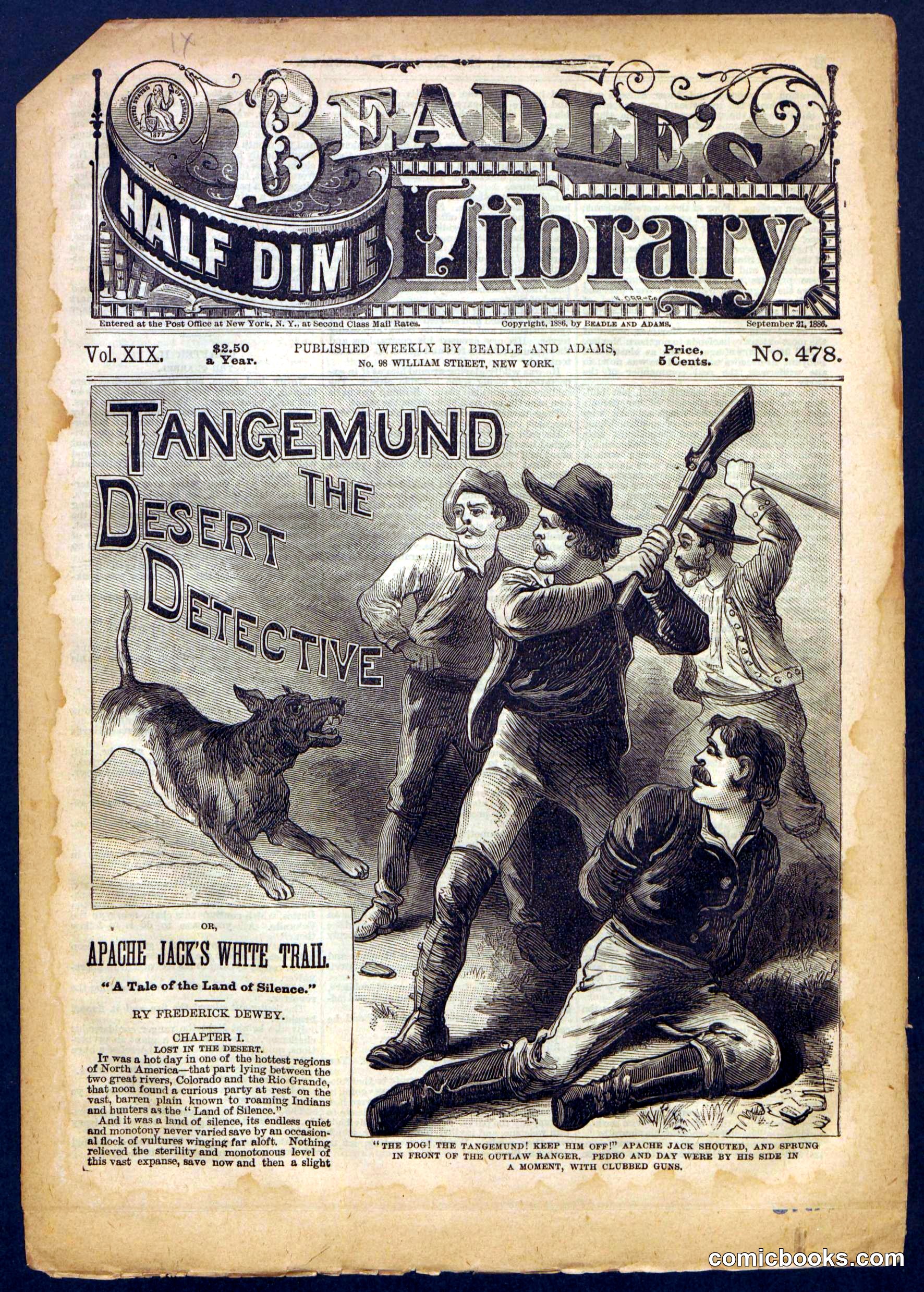 Beadle's Half Dime Library No. 478