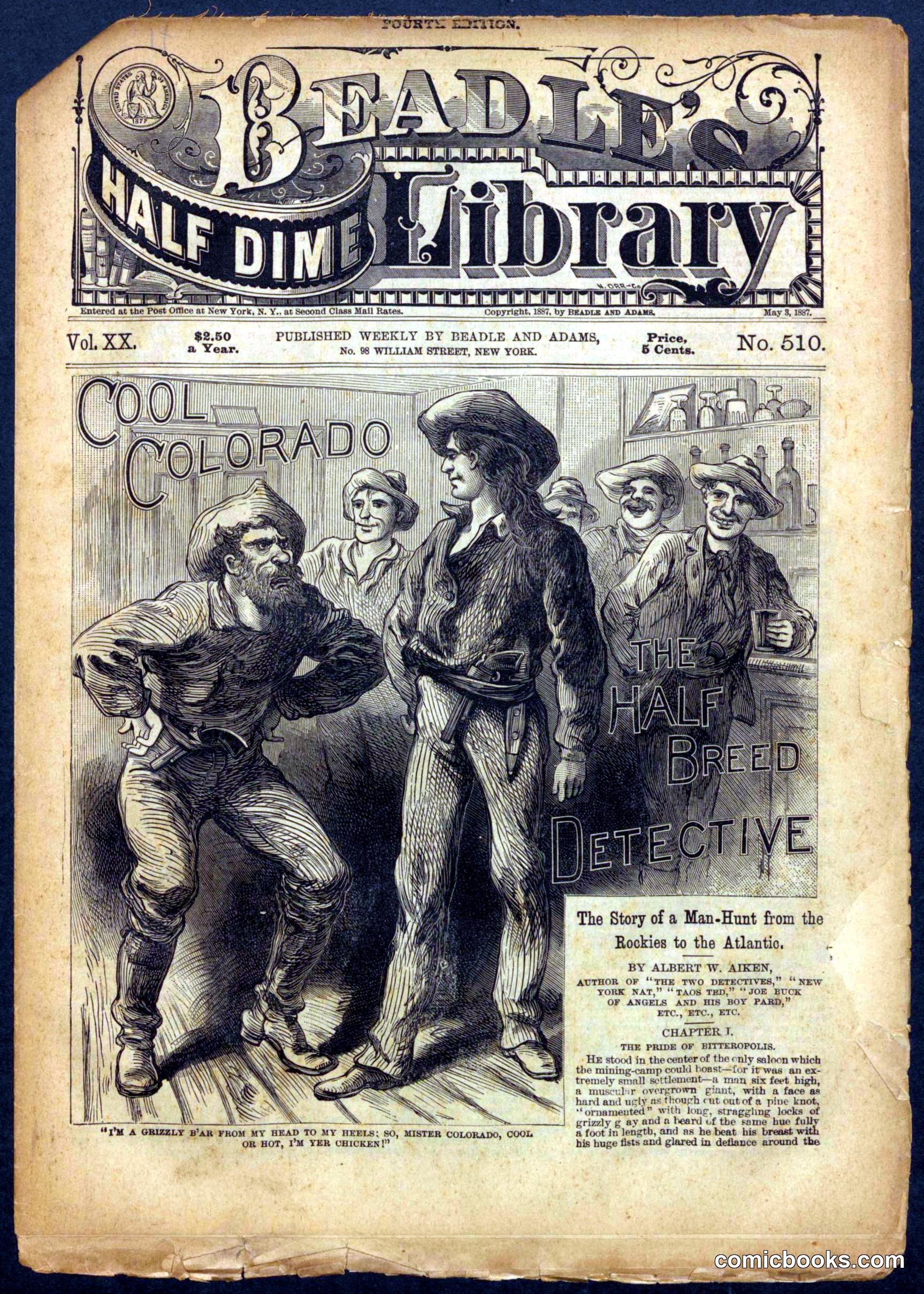 Beadle's Half Dime Library, No. 510
