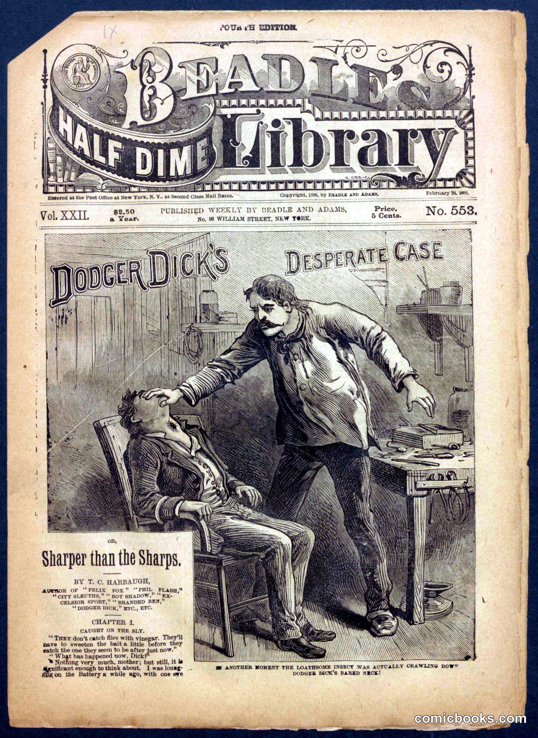 Beadle's Half Dime Library, No. 553