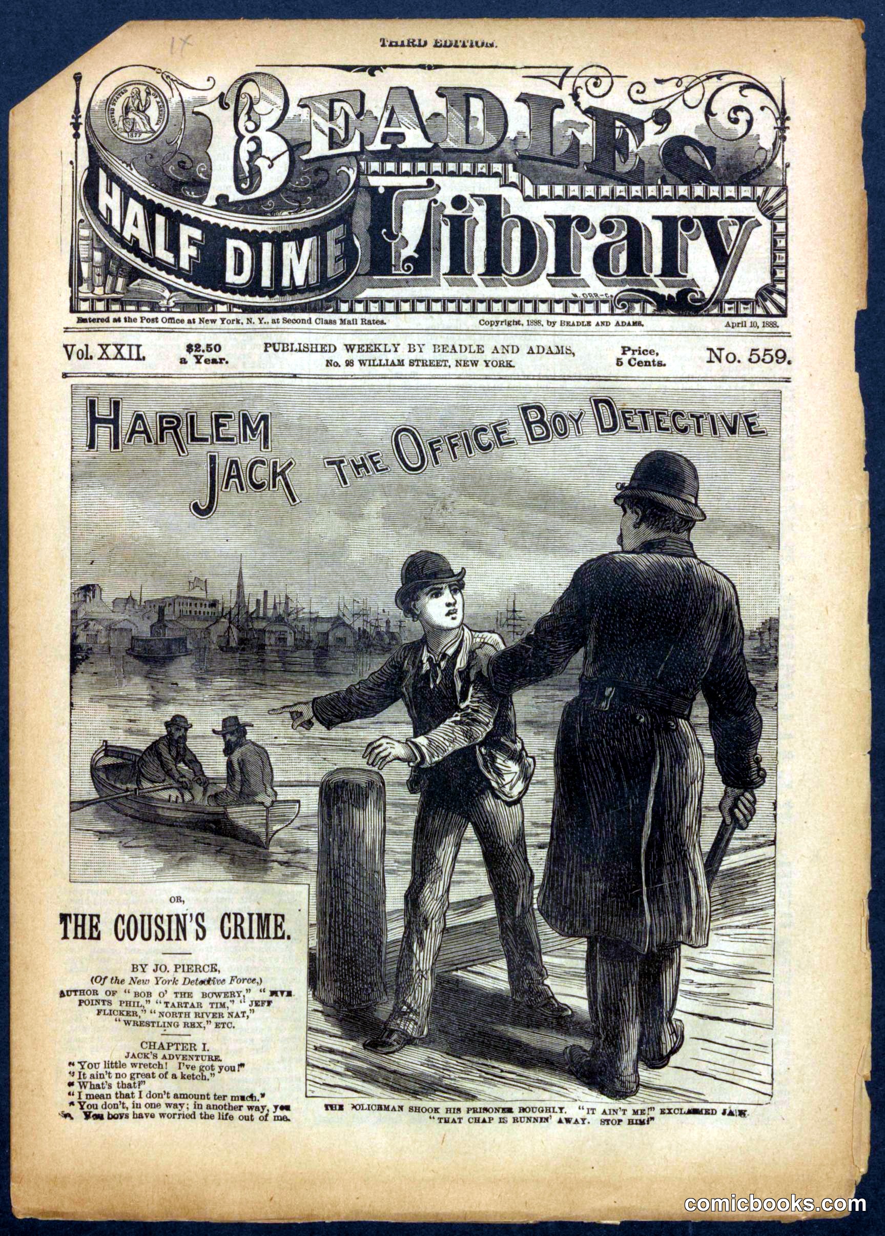 Beadle's Half Dime Library No. 559