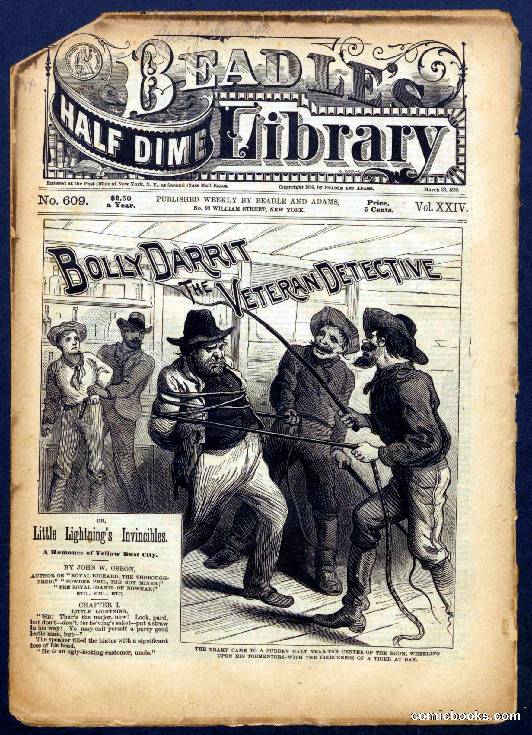 Beadle's Half Dime Library No. 609