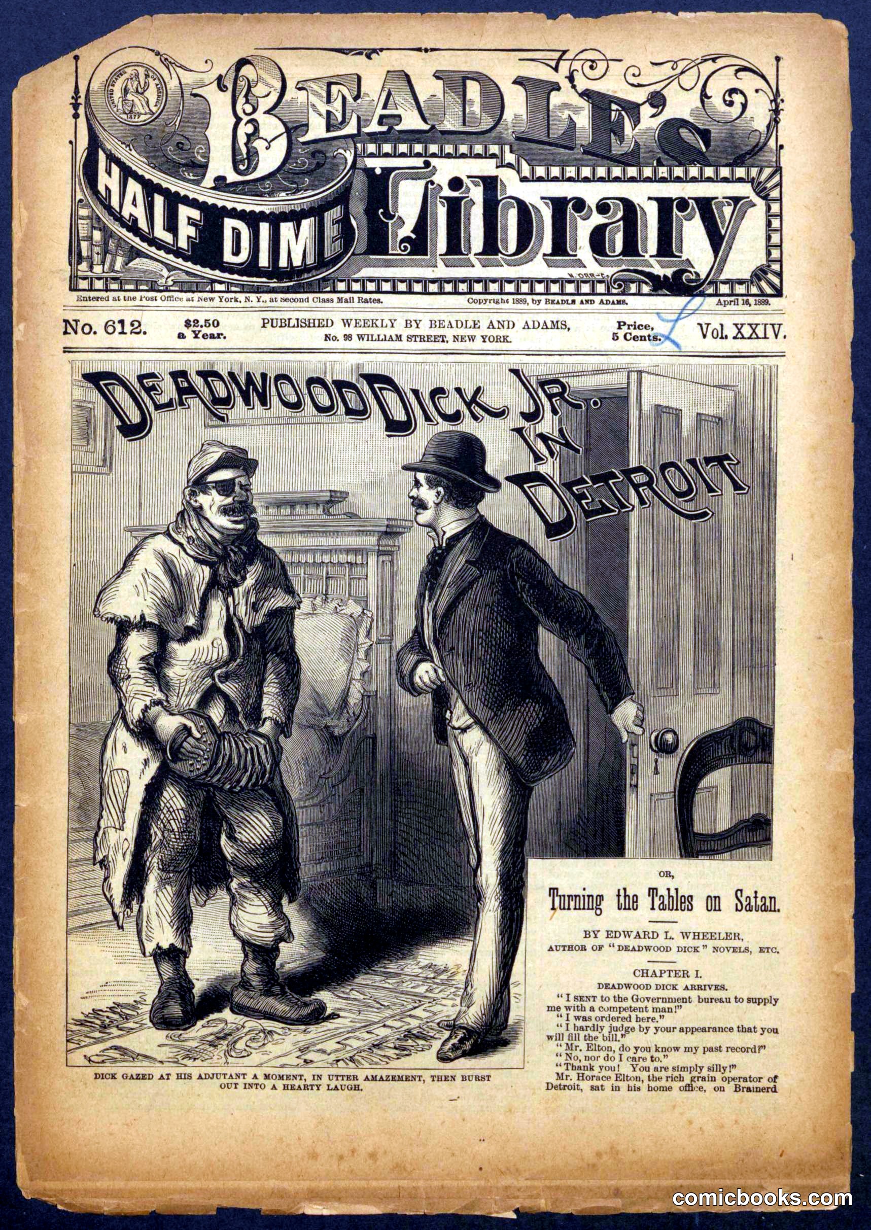Beadle's Half Dime Library No. 612