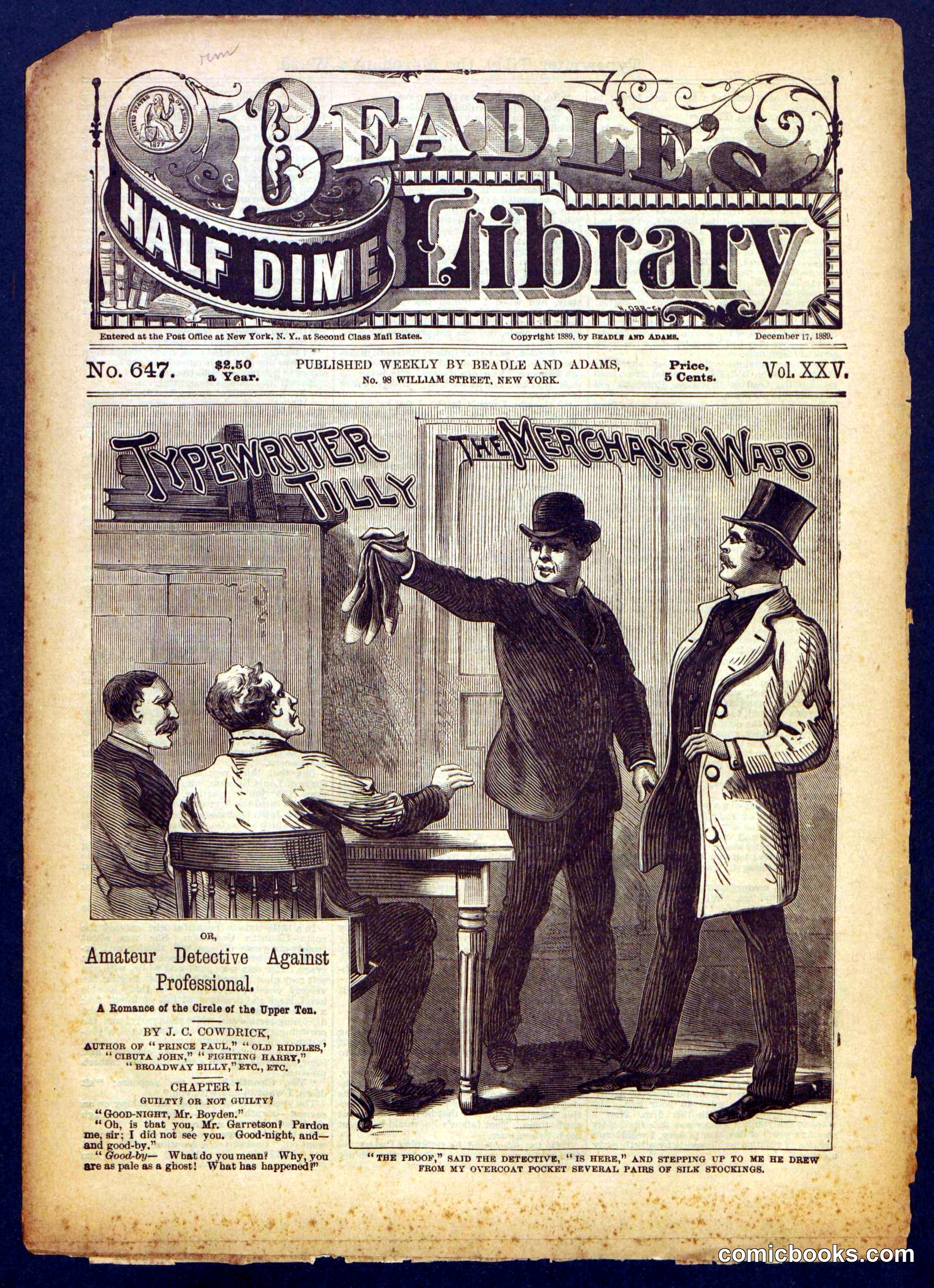 Beadle's Half Dime Library, No. 647
