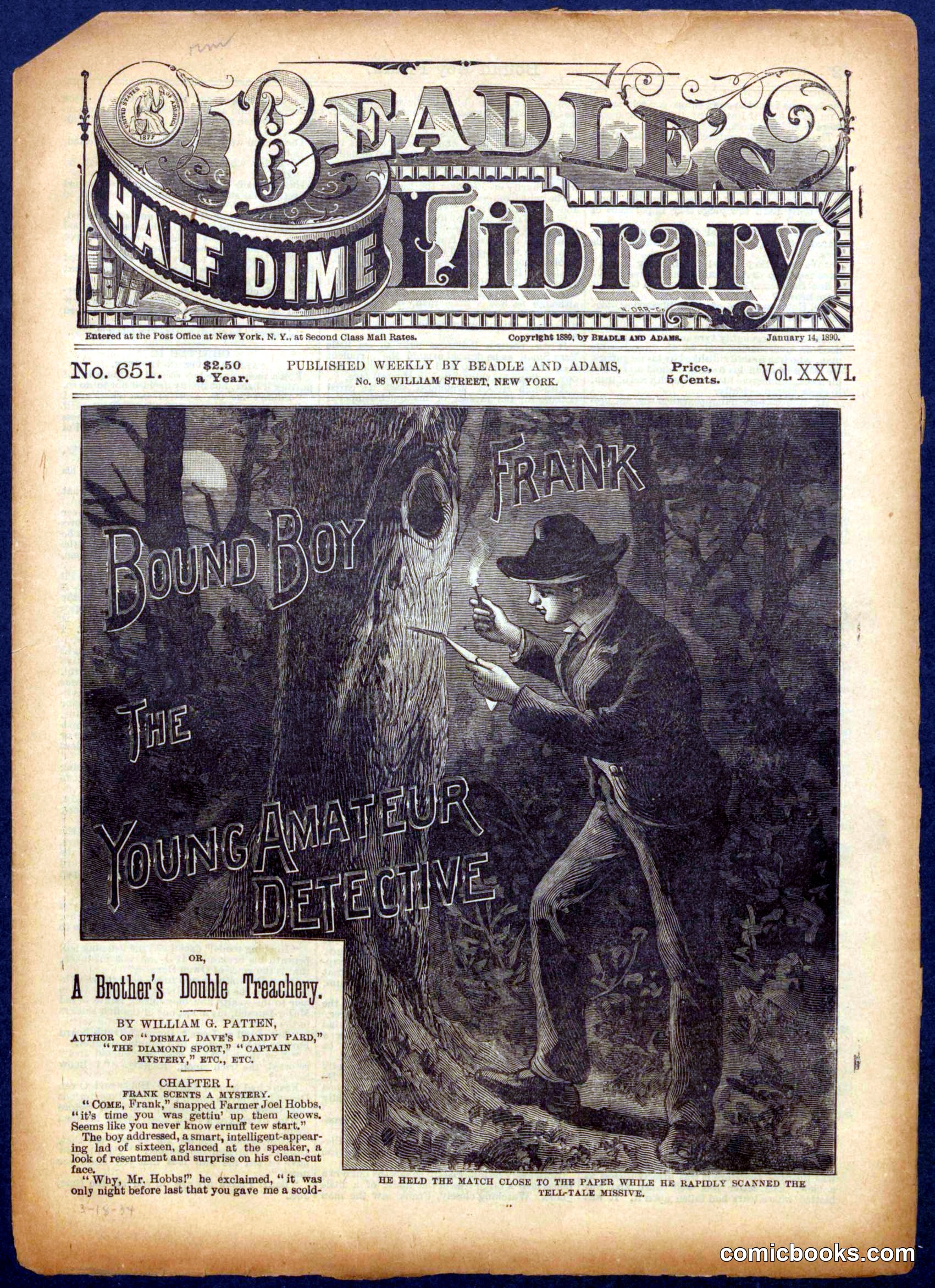 Beadle's Half Dime Library, No. 651