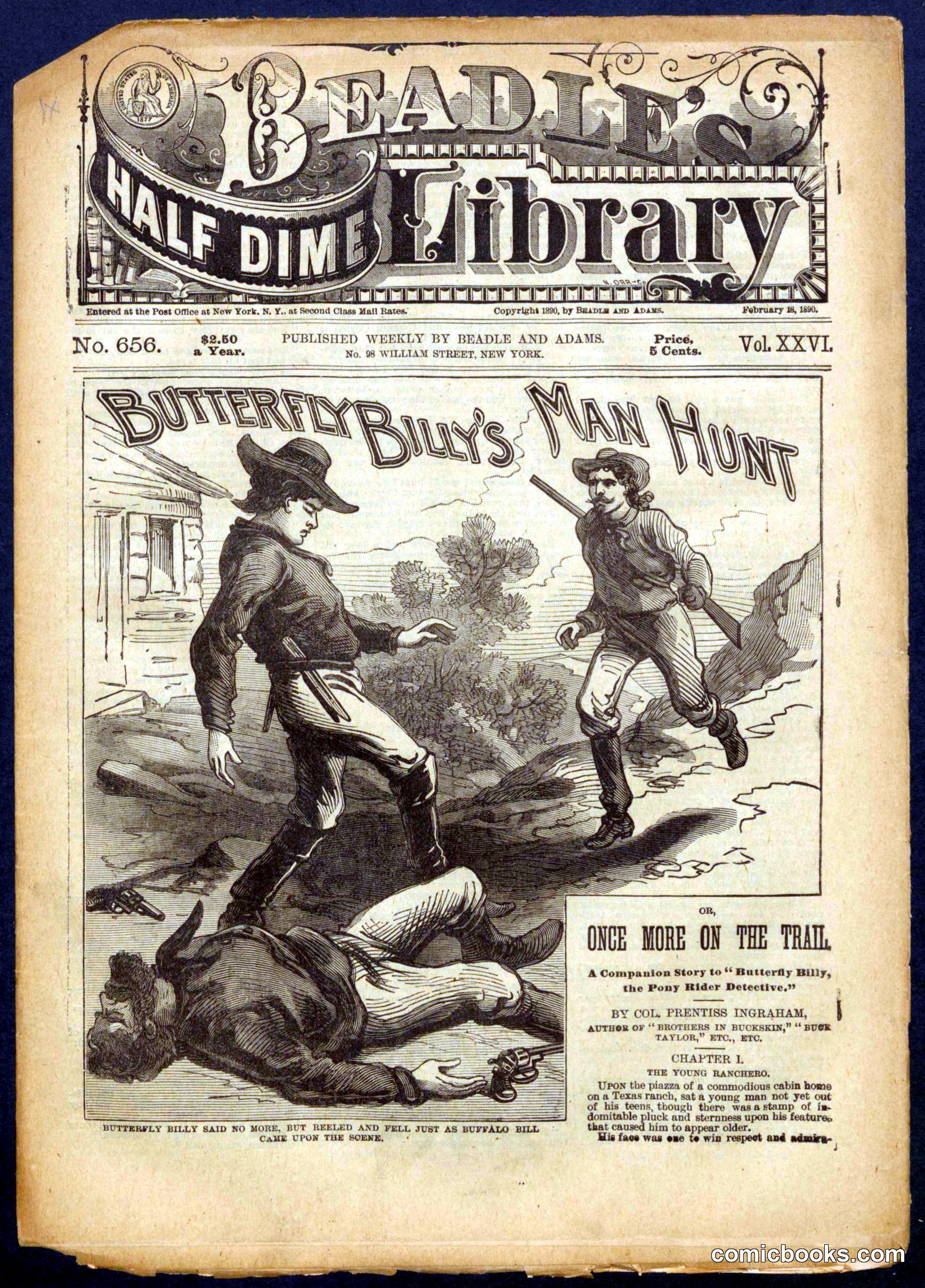 Beadle's Half Dime Library No. 656