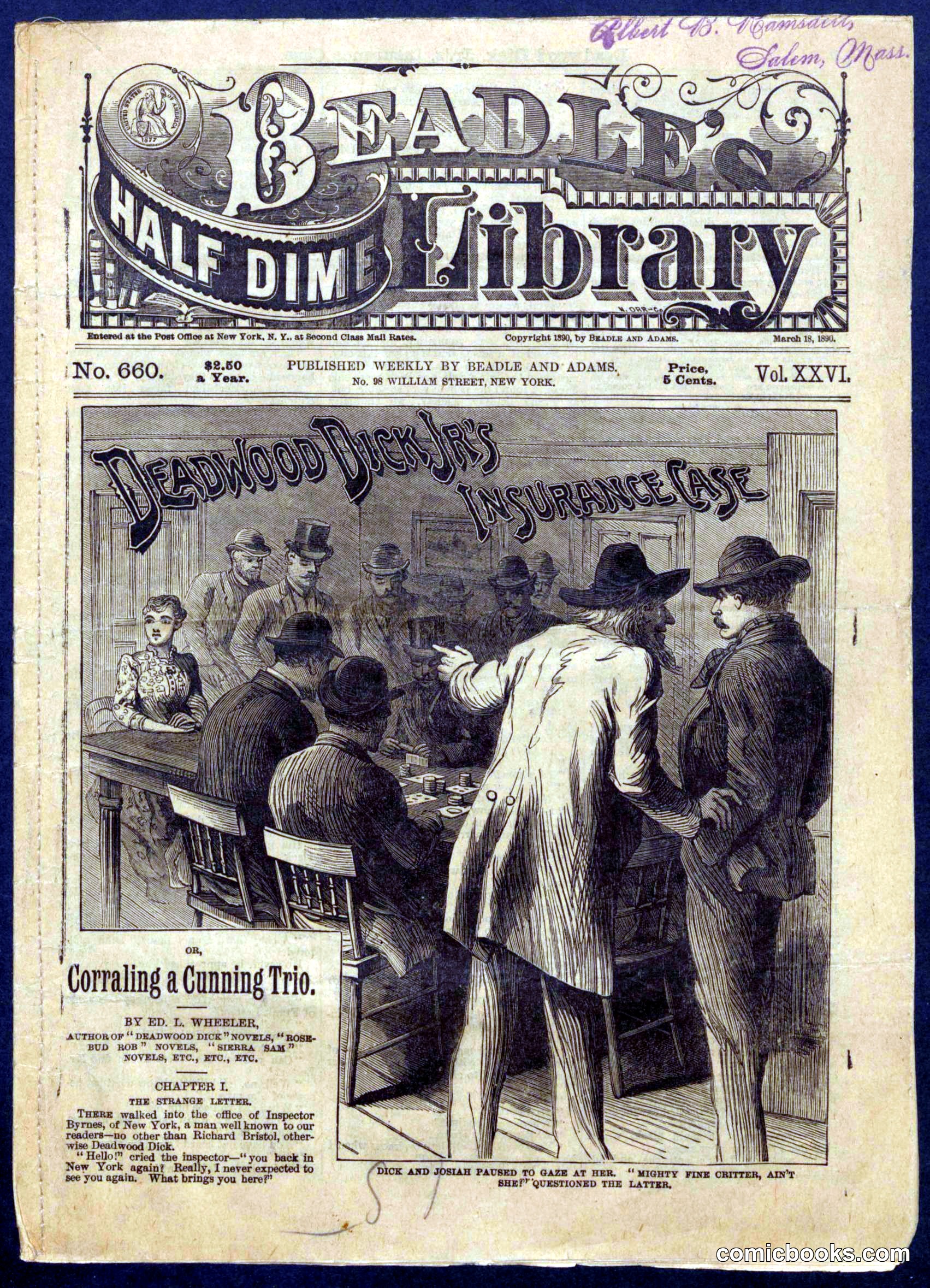 Beadle's Half Dime Library, No. 660