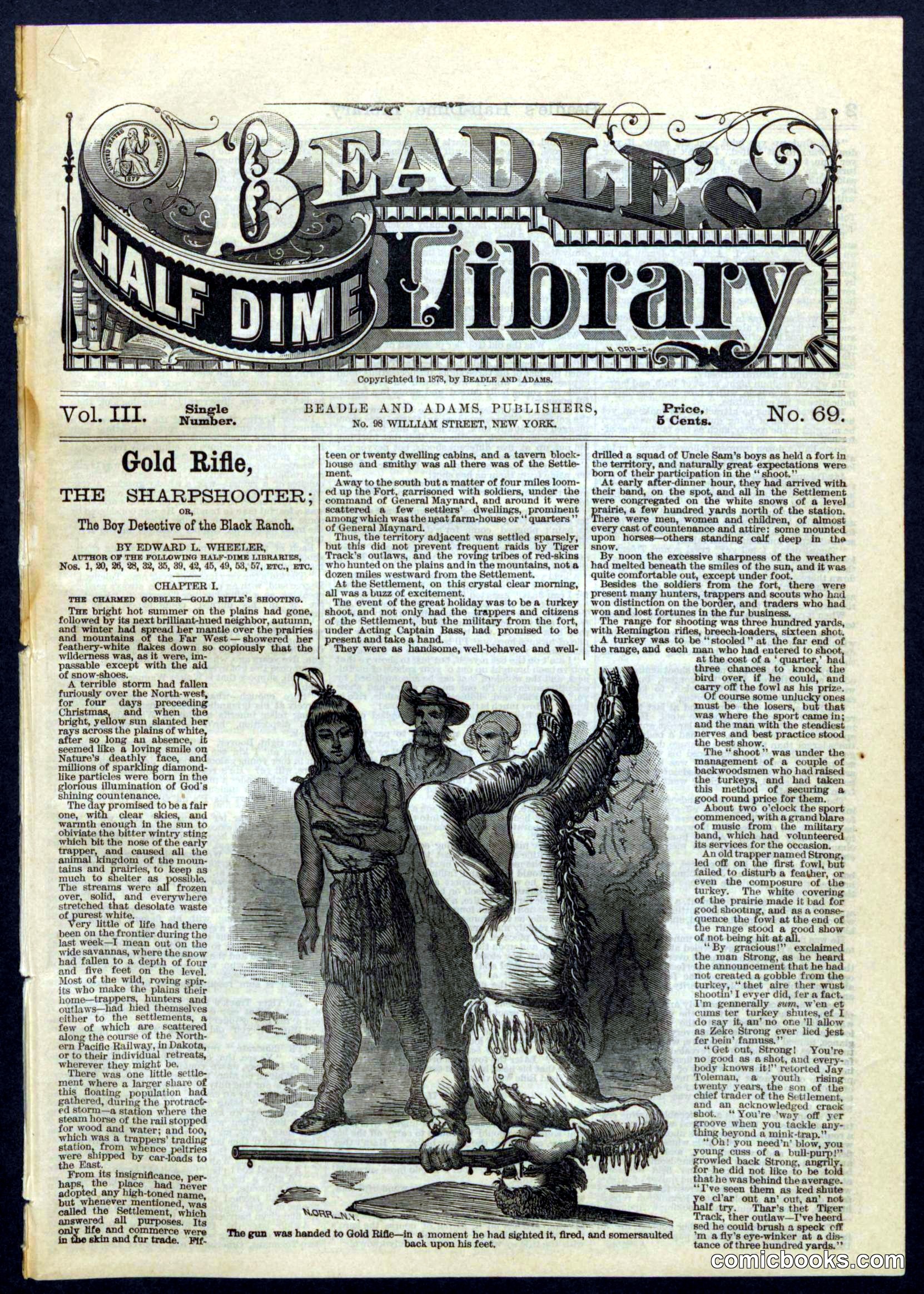Beadle's Half Dime Library No. 69