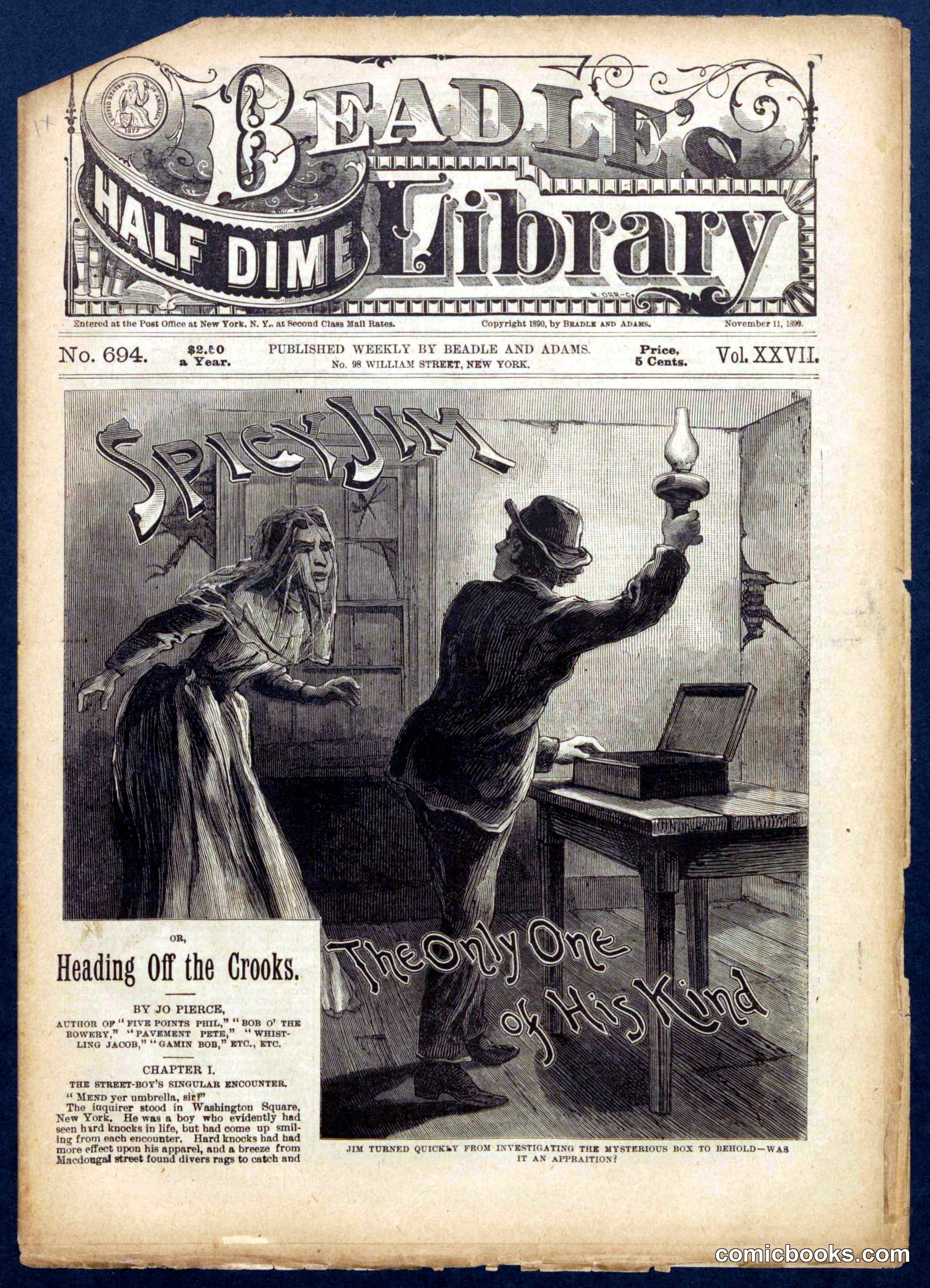 Beadle's Half Dime Library, No. 694