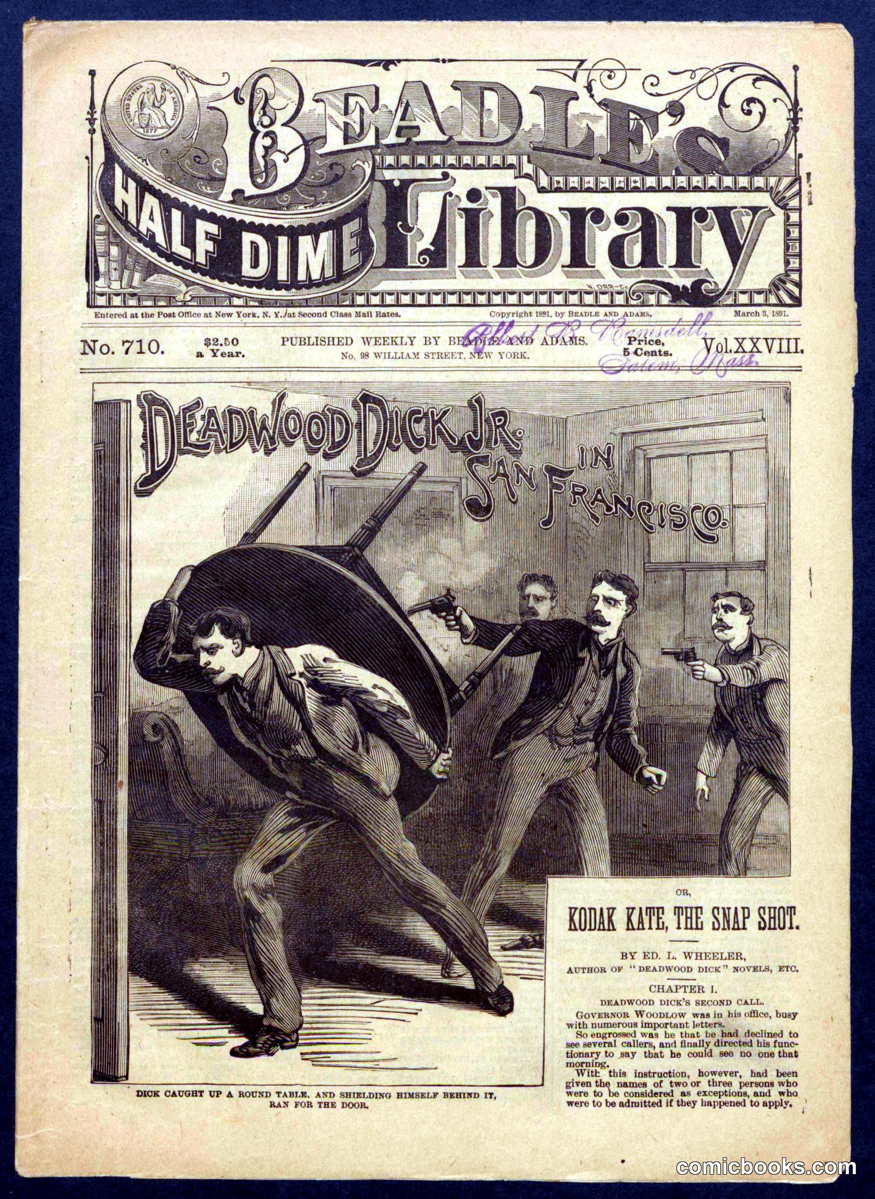 Beadle's Half Dime Library No. 710