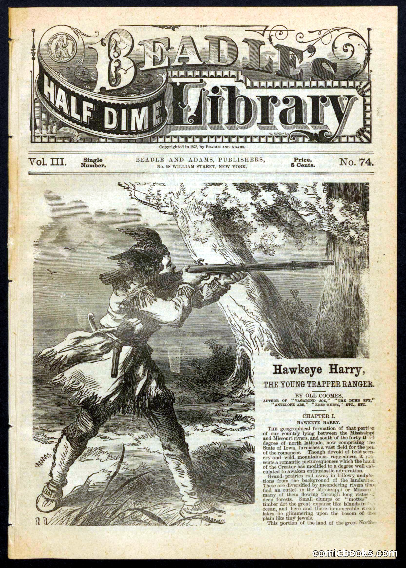 Beadle's Half Dime Library No. 74
