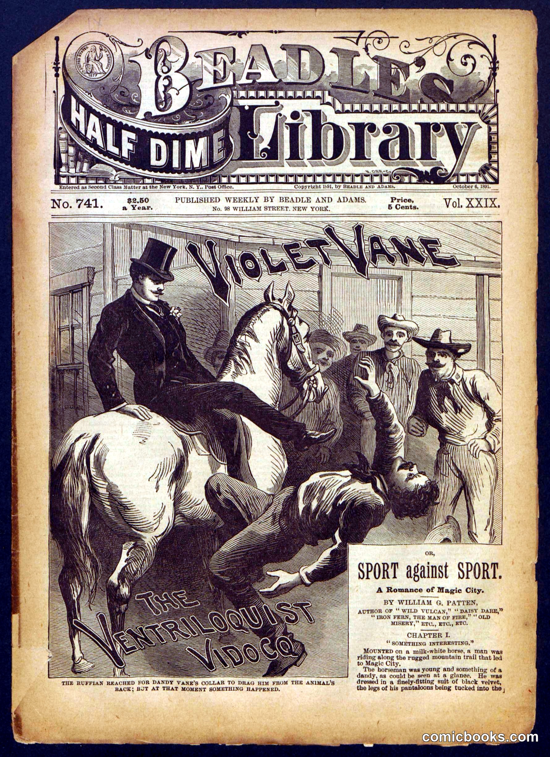 Beadle's Half Dime Library, No. 741