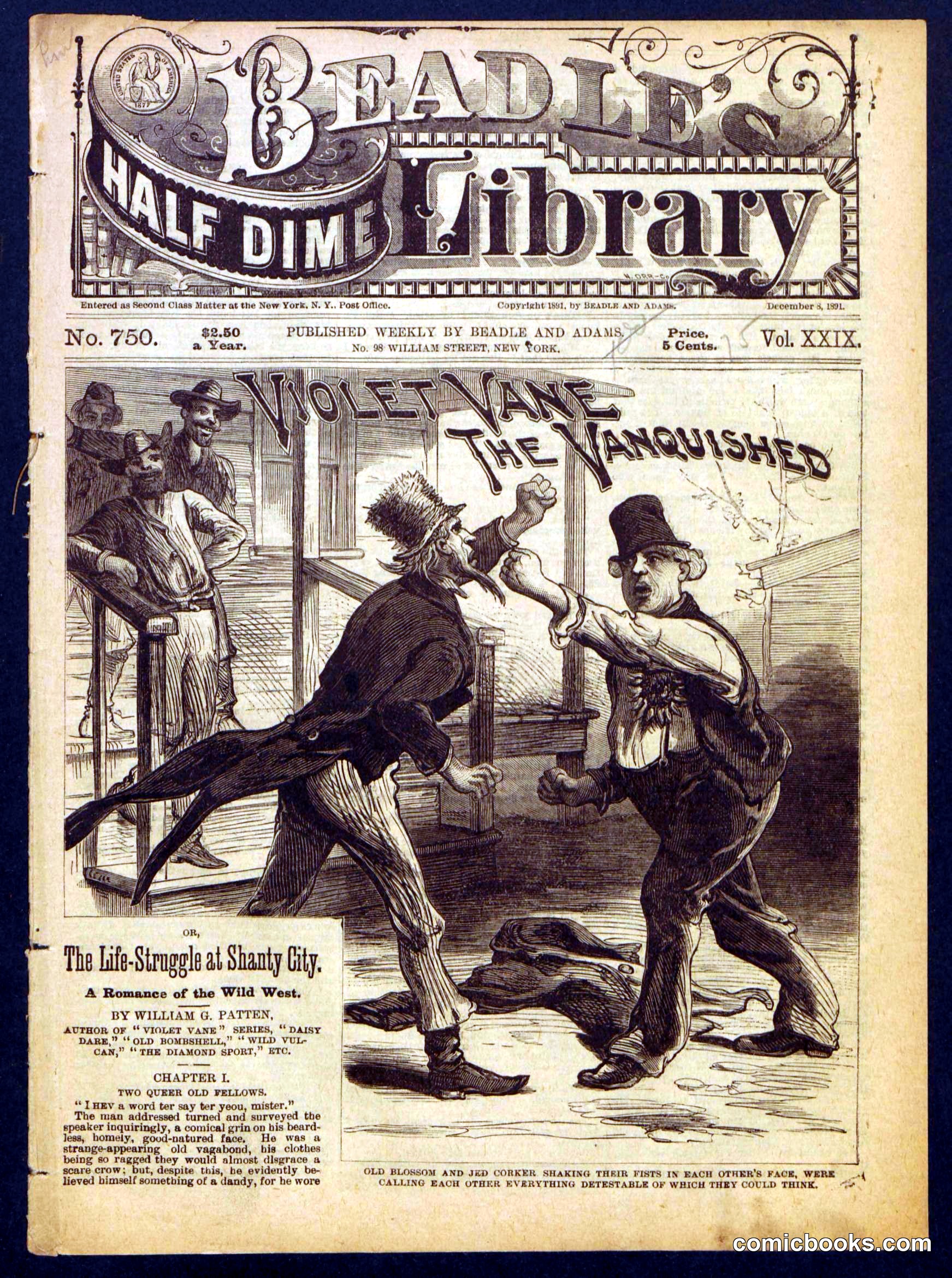 Beadle's Half Dime Library, No. 750