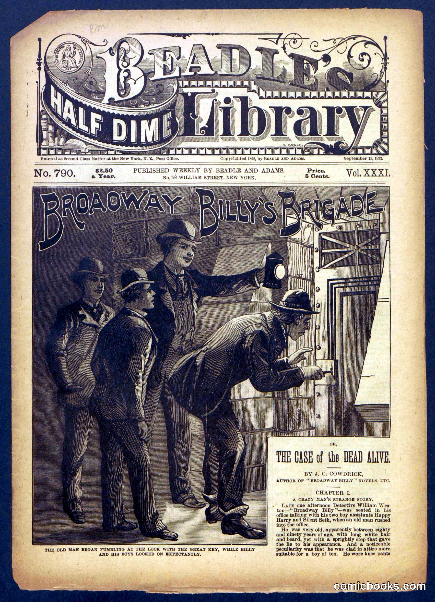 Beadle's Half Dime Library No. 790