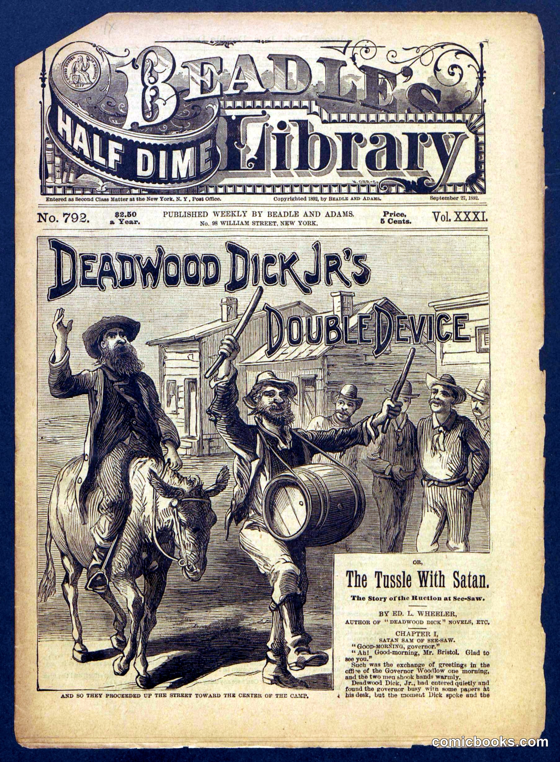 Beadle's Half Dime Library No. 792