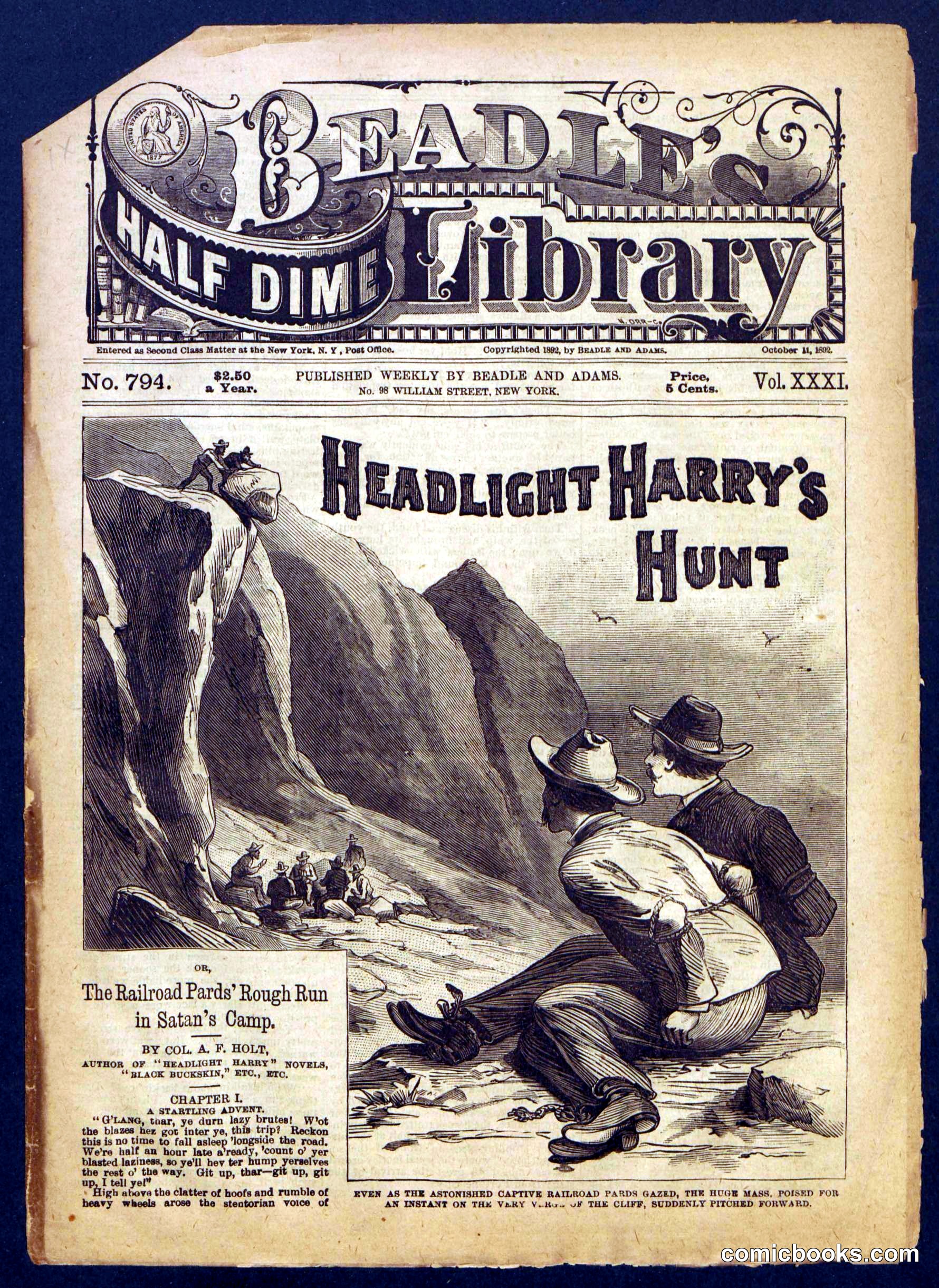 Beadle's Half Dime Library No. 794