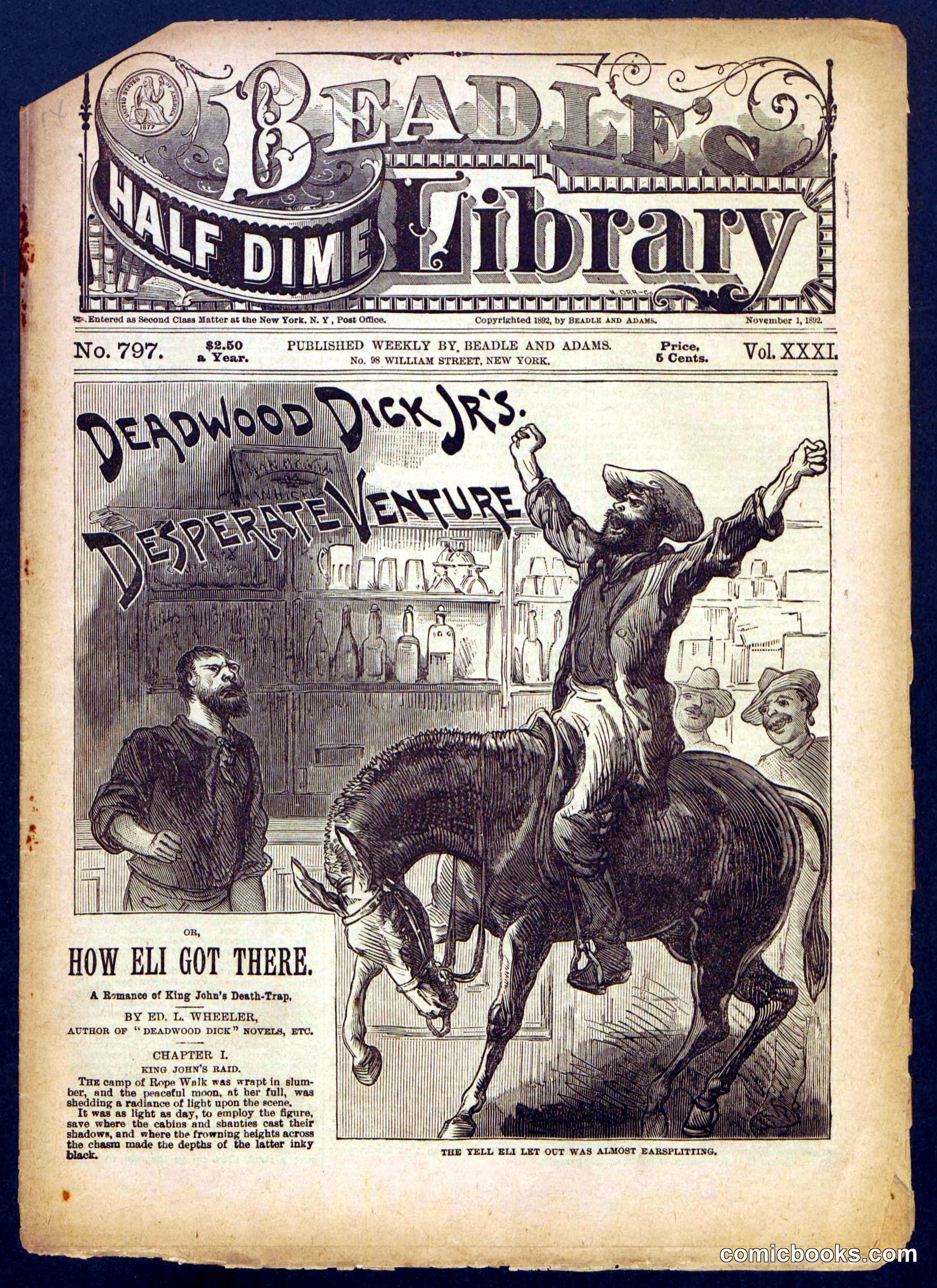 Beadle's Half Dime Library, No. 797