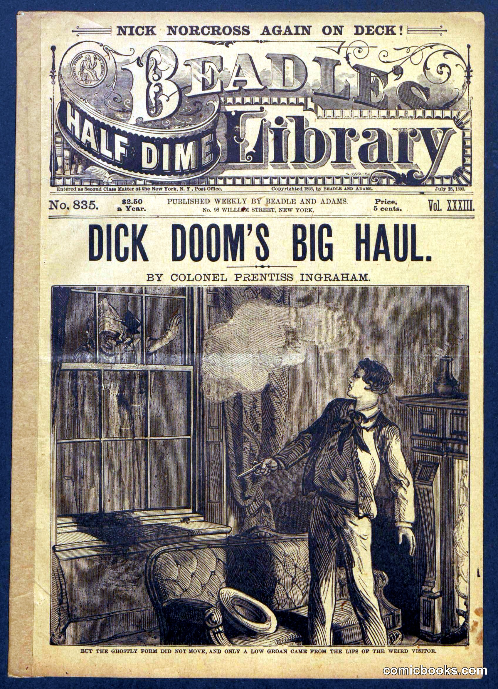 Beadle's Half Dime Library No. 835