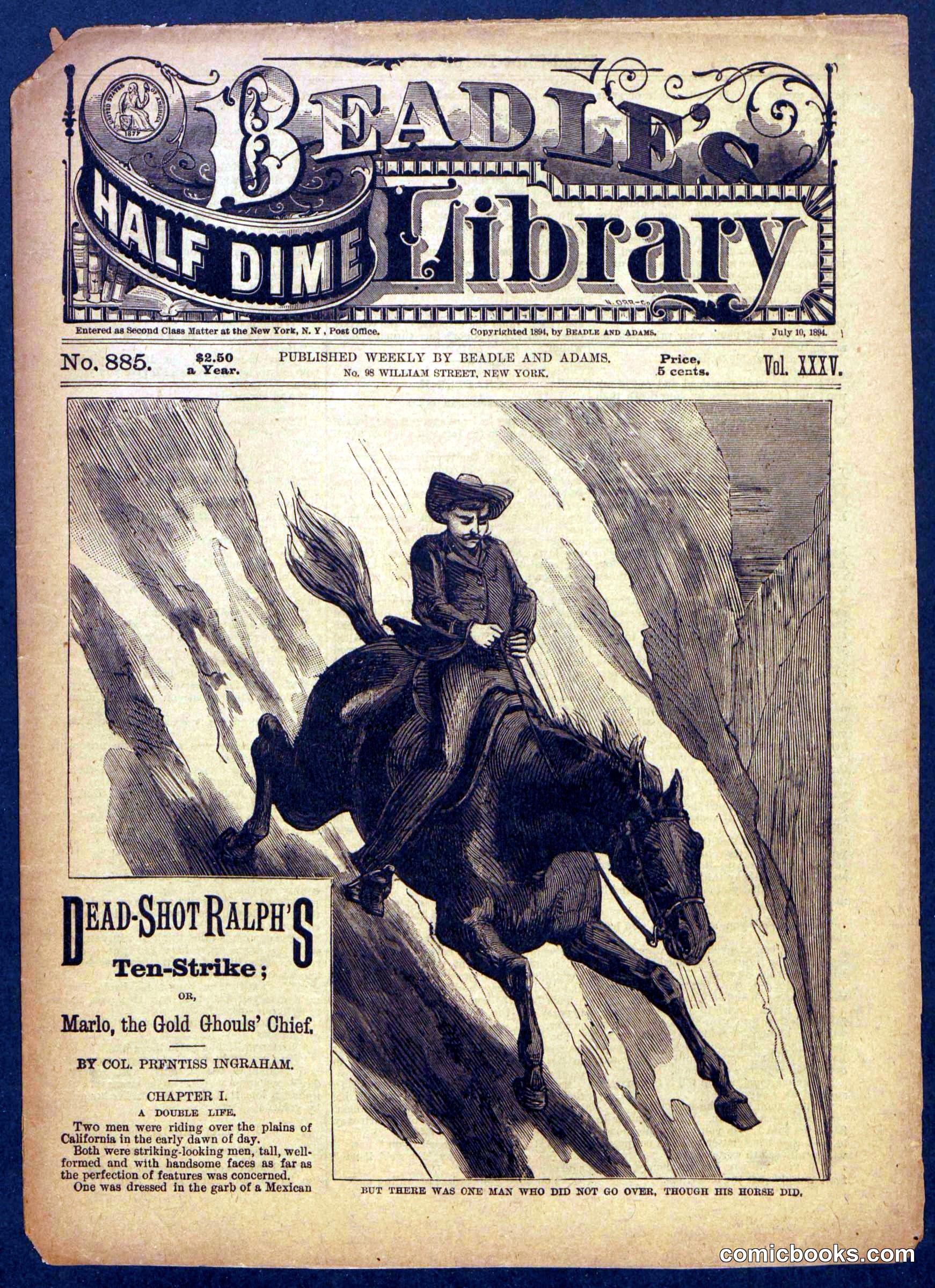 Beadle's Half Dime Library No. 885