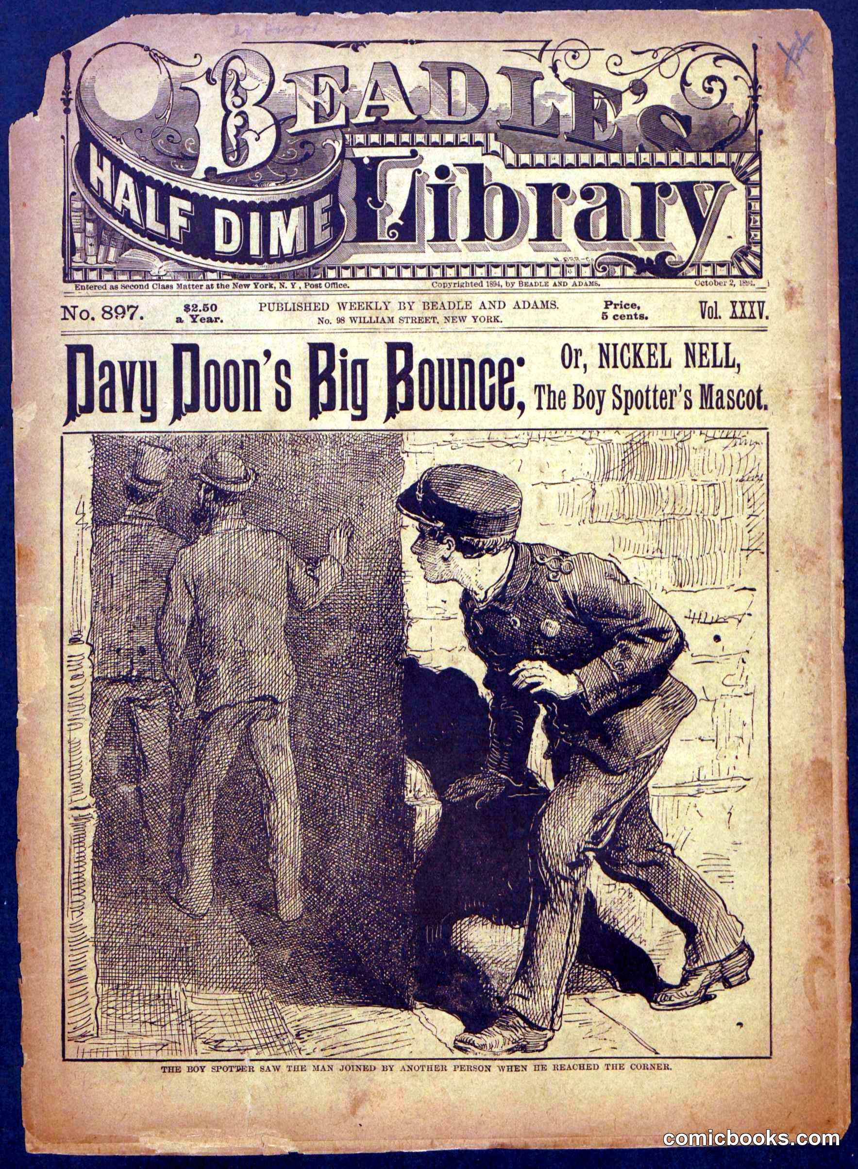 Beadle's Half Dime Library No. 897