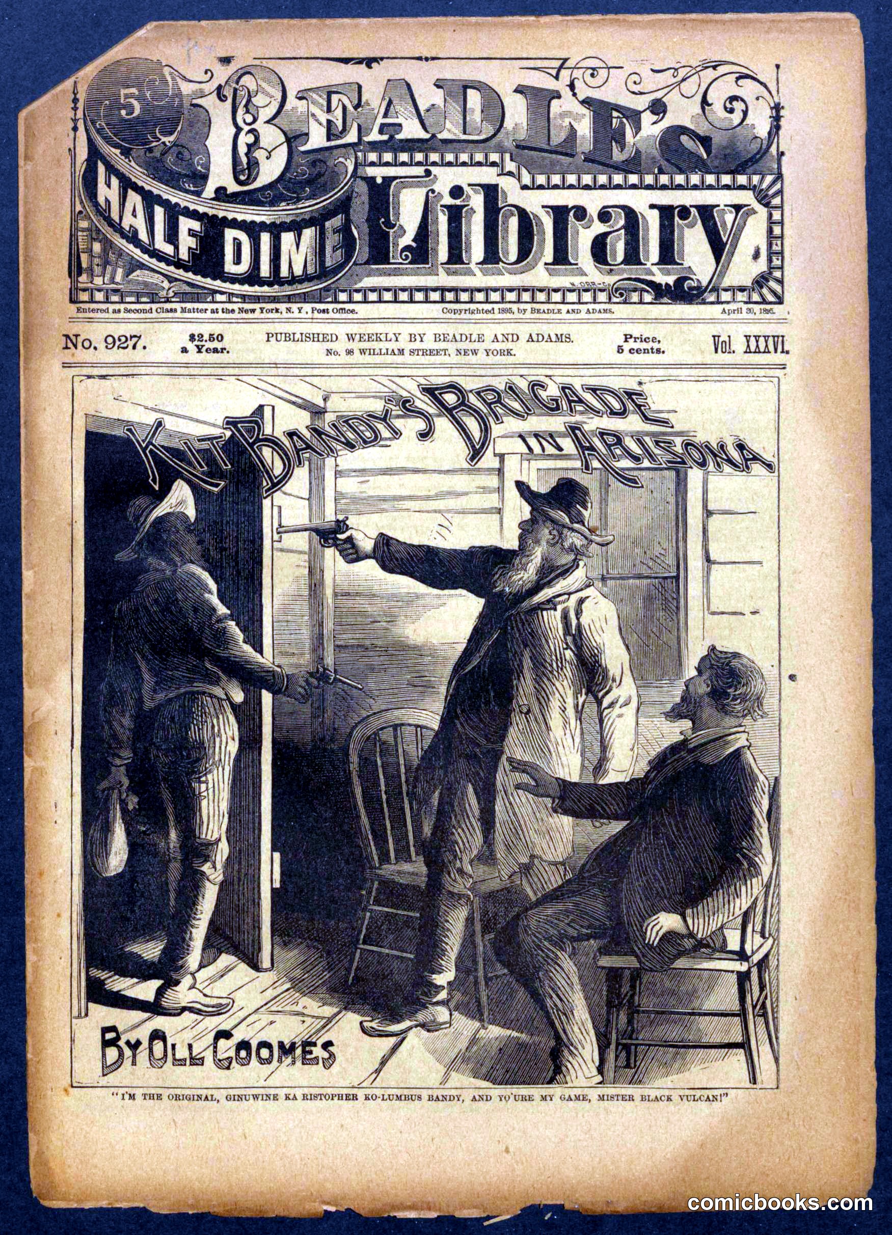 Beadle's Half Dime Library, No. 927