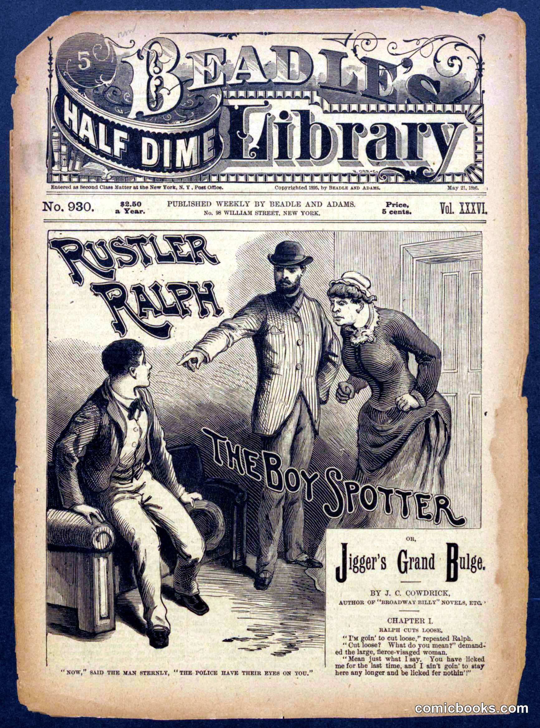 Beadle's Half Dime Library, No. 930