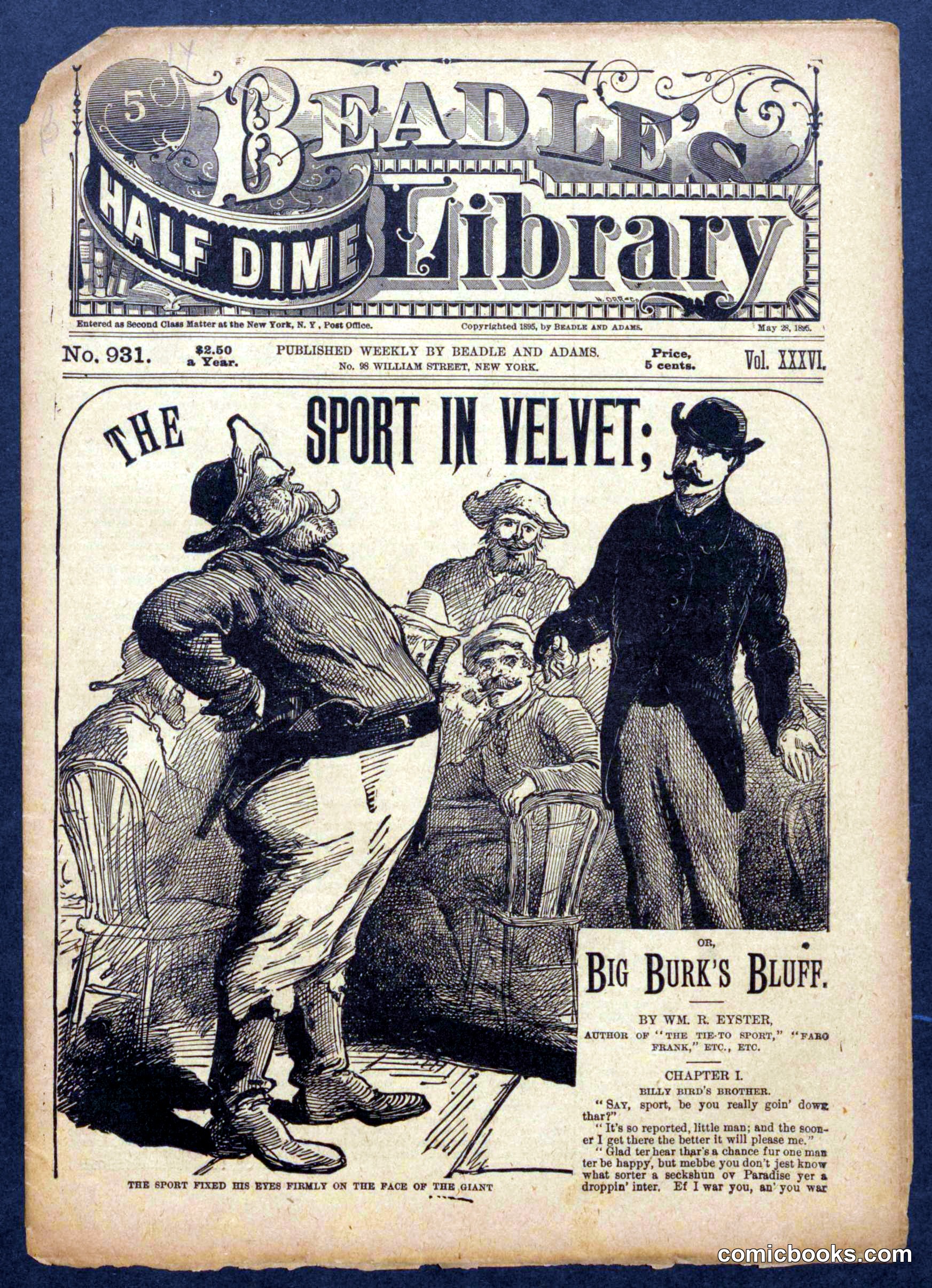 Beadle's Half Dime Library No. 931