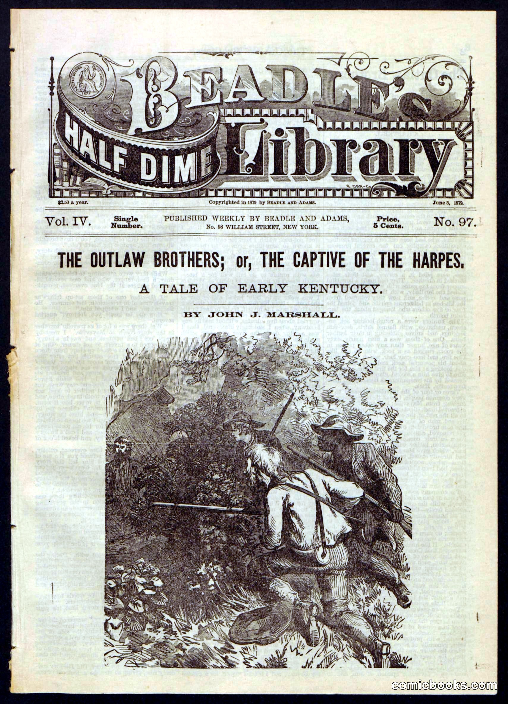 Beadle's Half Dime Library, No. 97