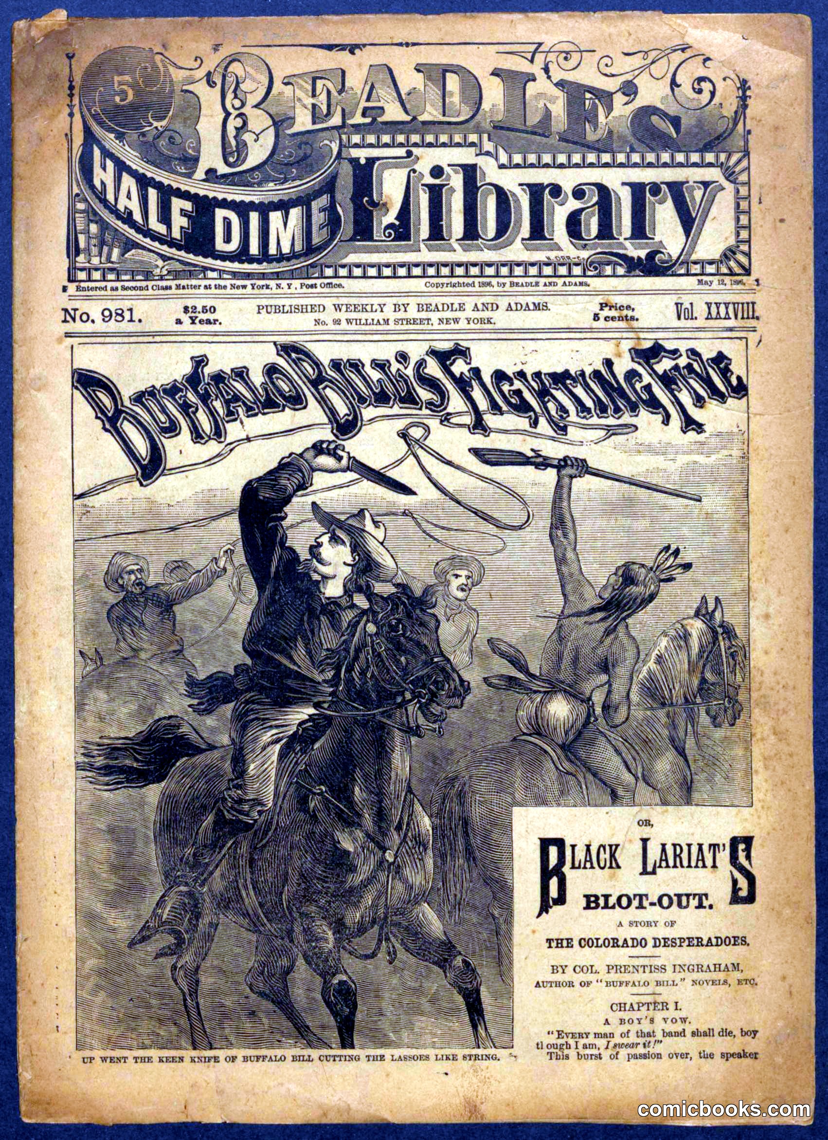 Beadle's Half Dime Library No. 981