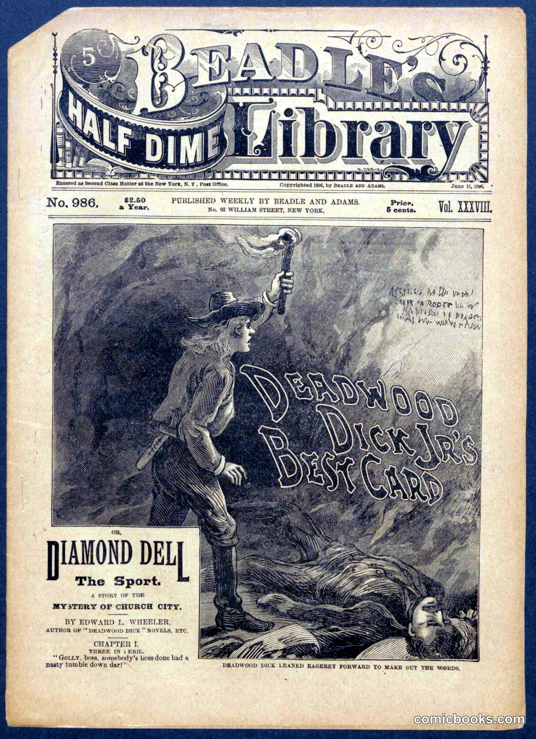 Beadle's Half Dime Library, No. 986