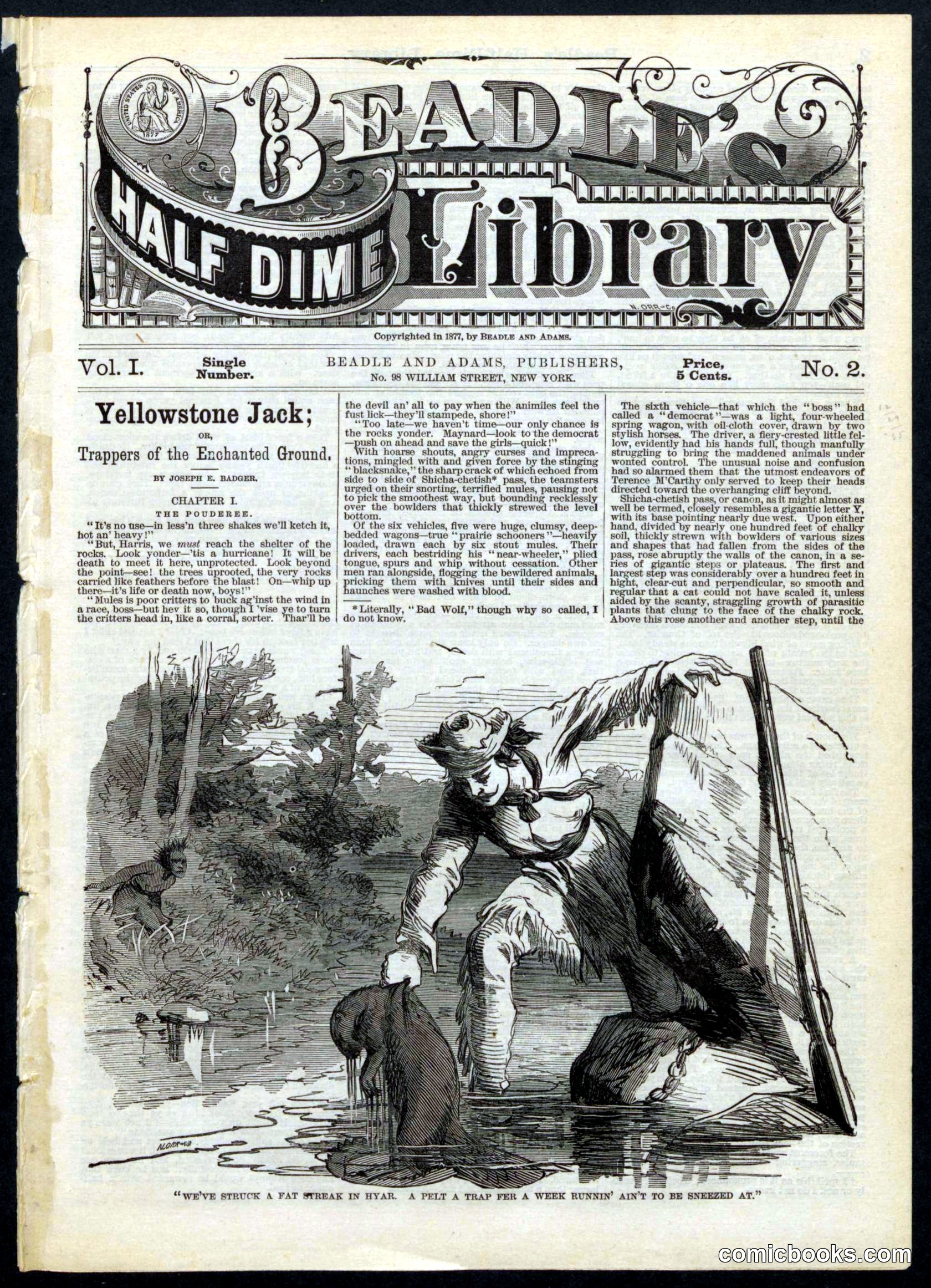 Beadle's Half Dime Library, Vol. 1, No. 2
