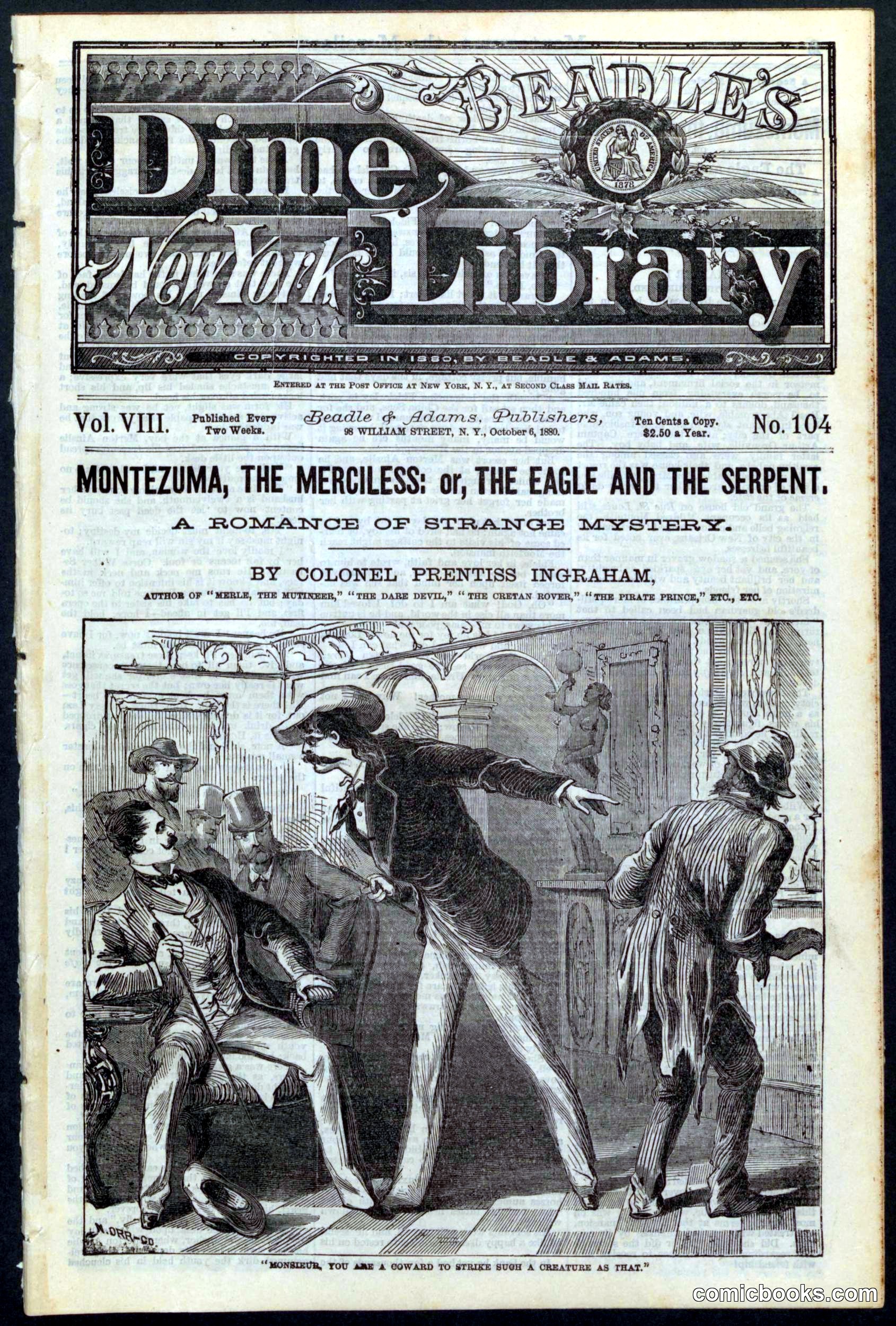 Beadle's New York Dime Library, No. 104
