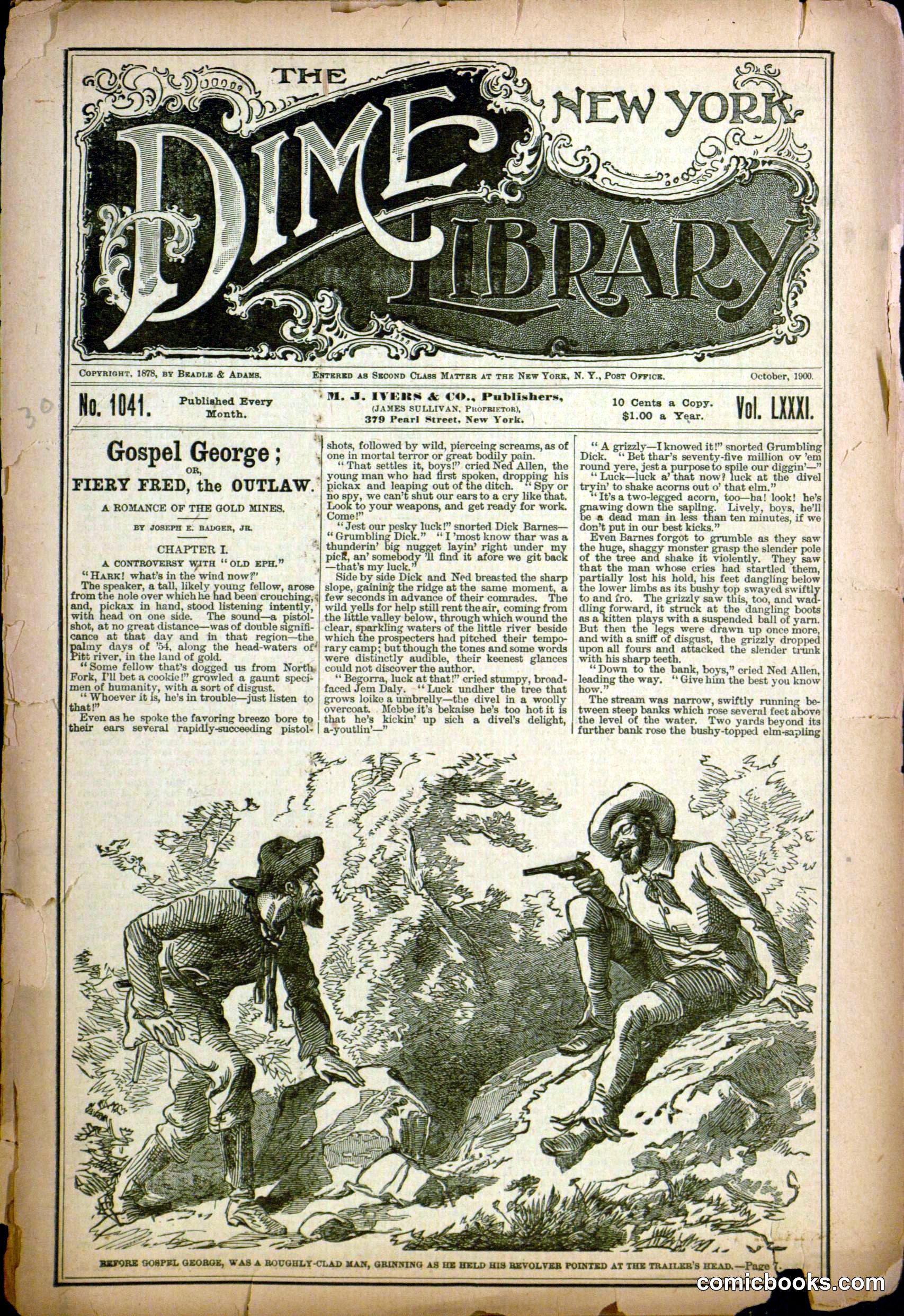 The New York Dime Library, No. 1041