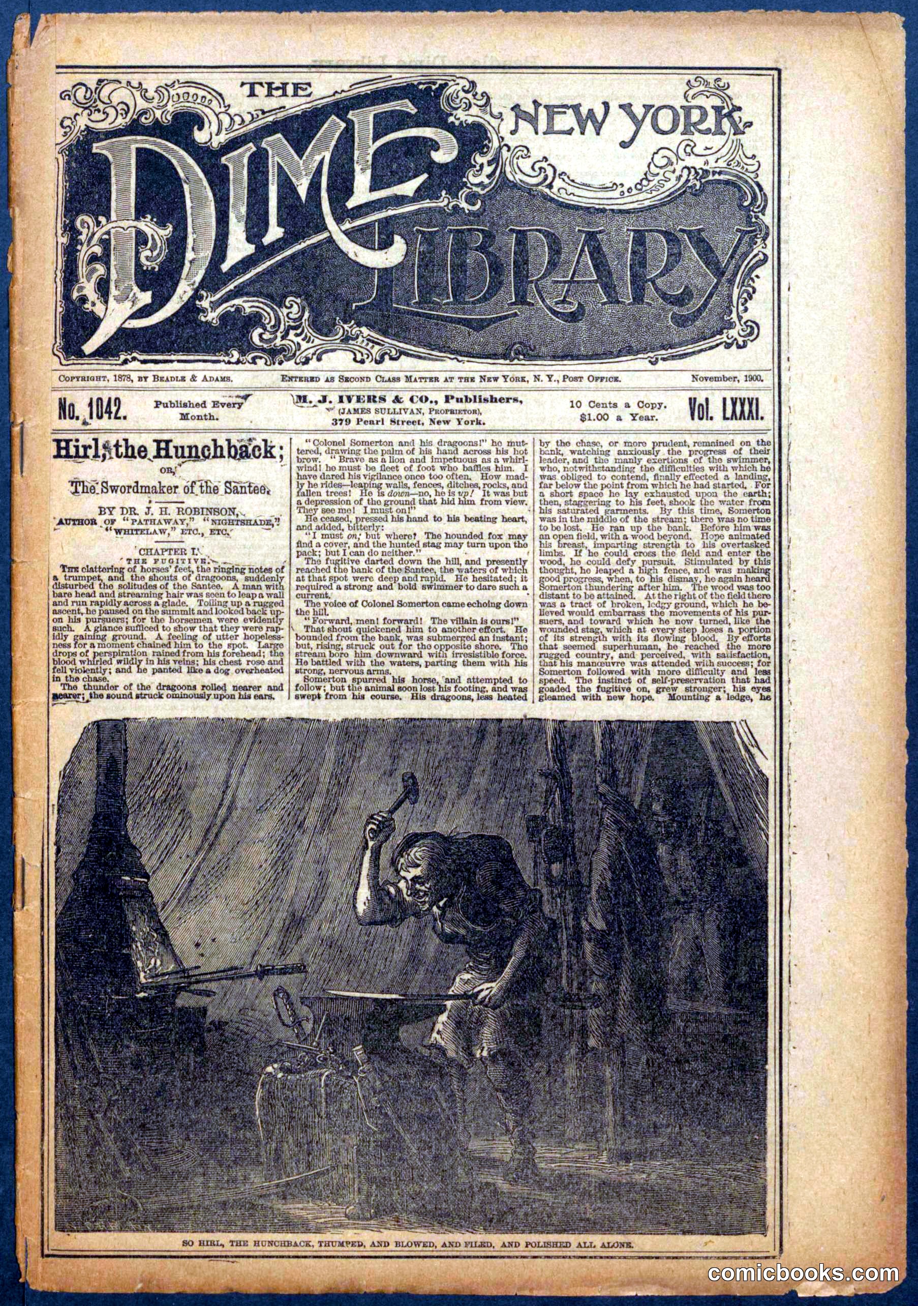 The New York Dime Library, No. 1042