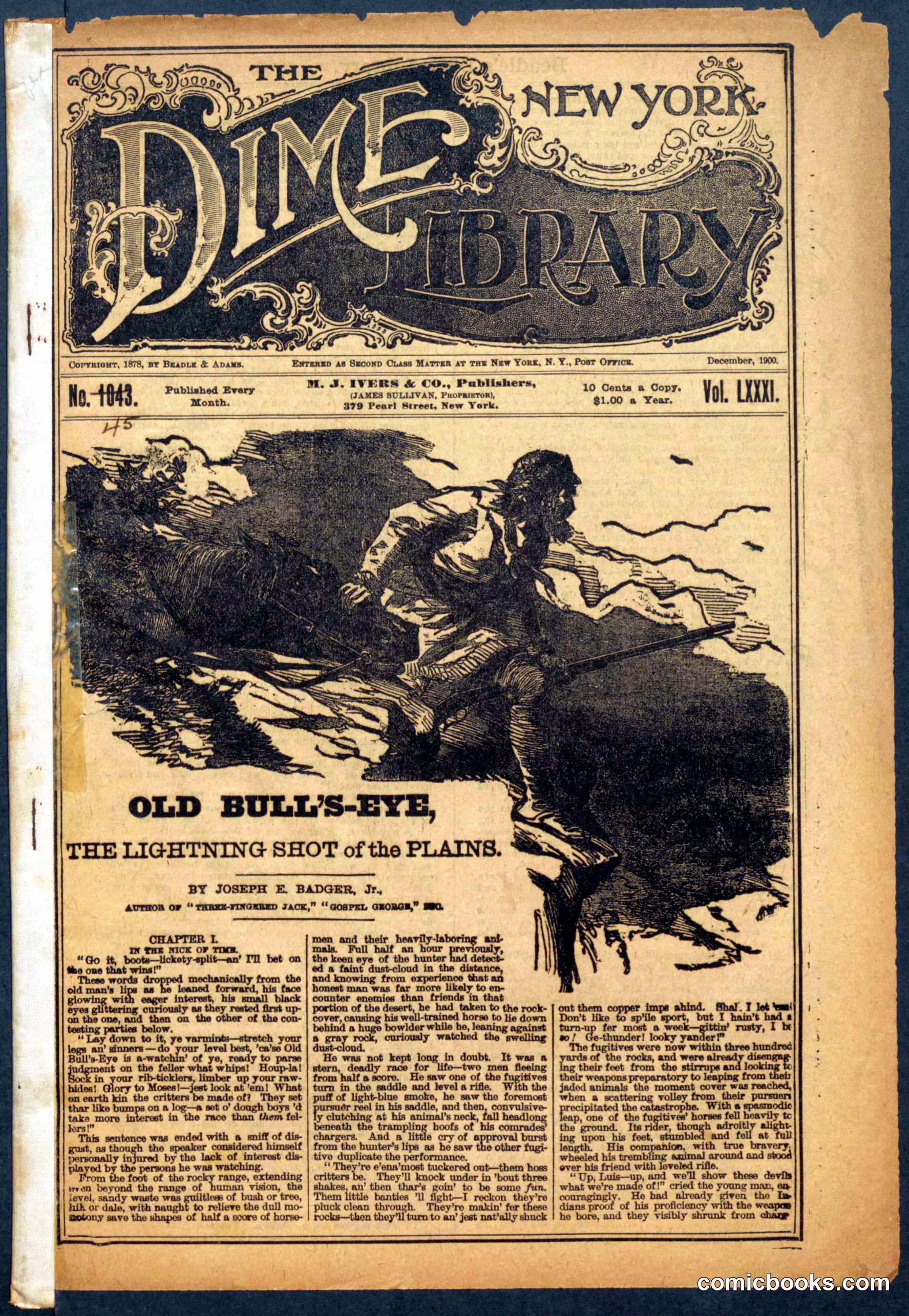 The New York Dime Library, No. 1043