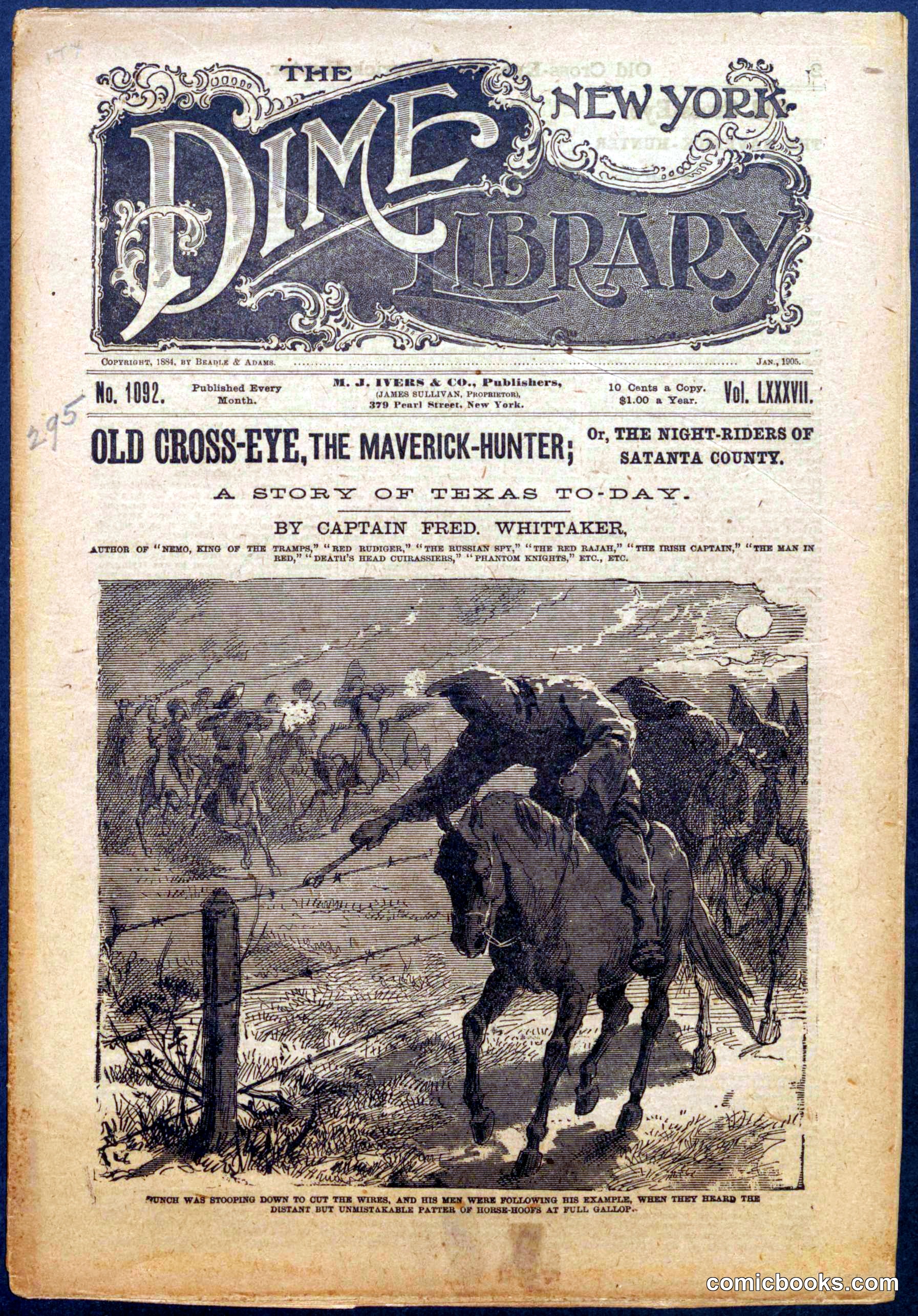 Beadle's New York Dime Library No. 1092