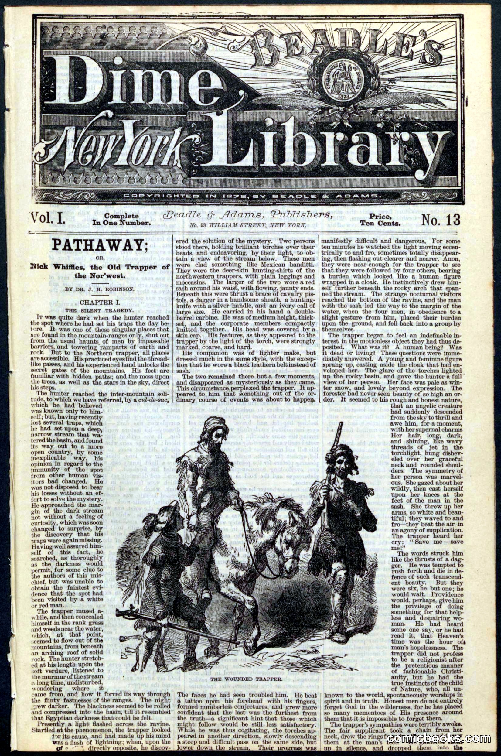Beadle's Dime Library, No. 13