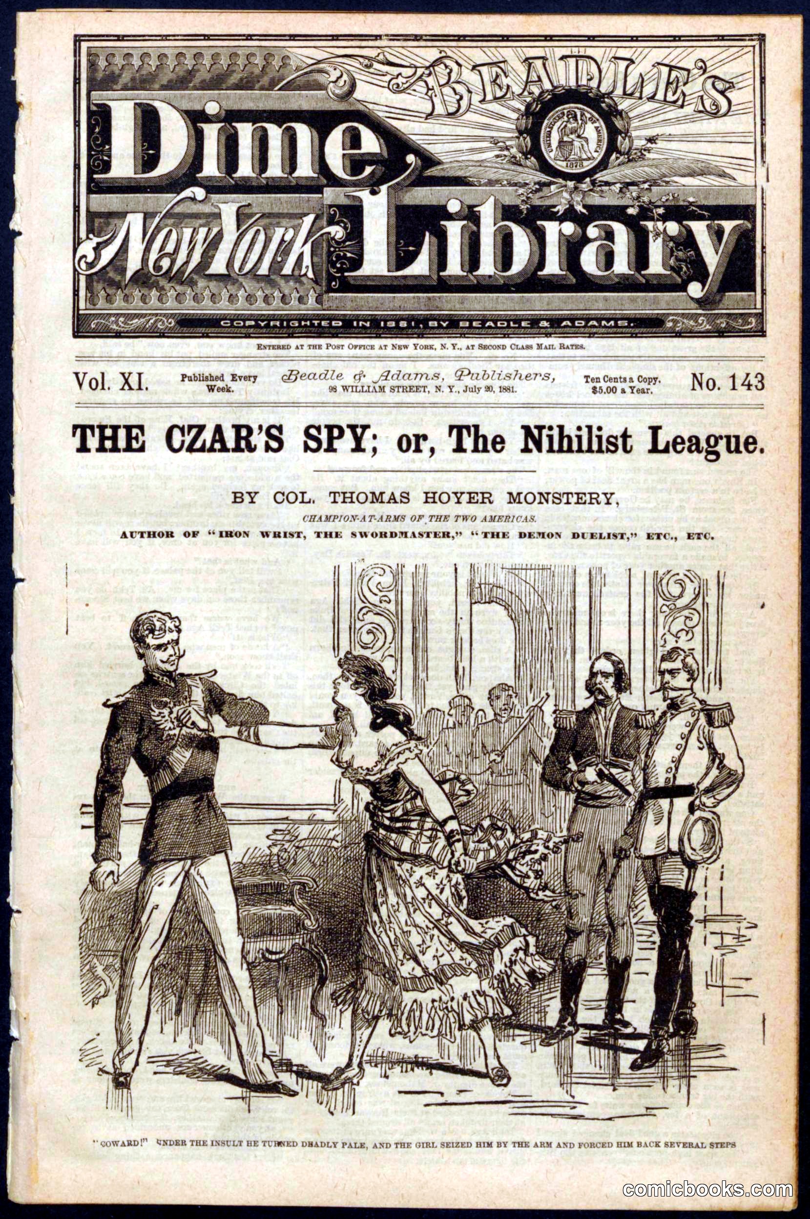 The Czar's Spy; or, The Nihilist League