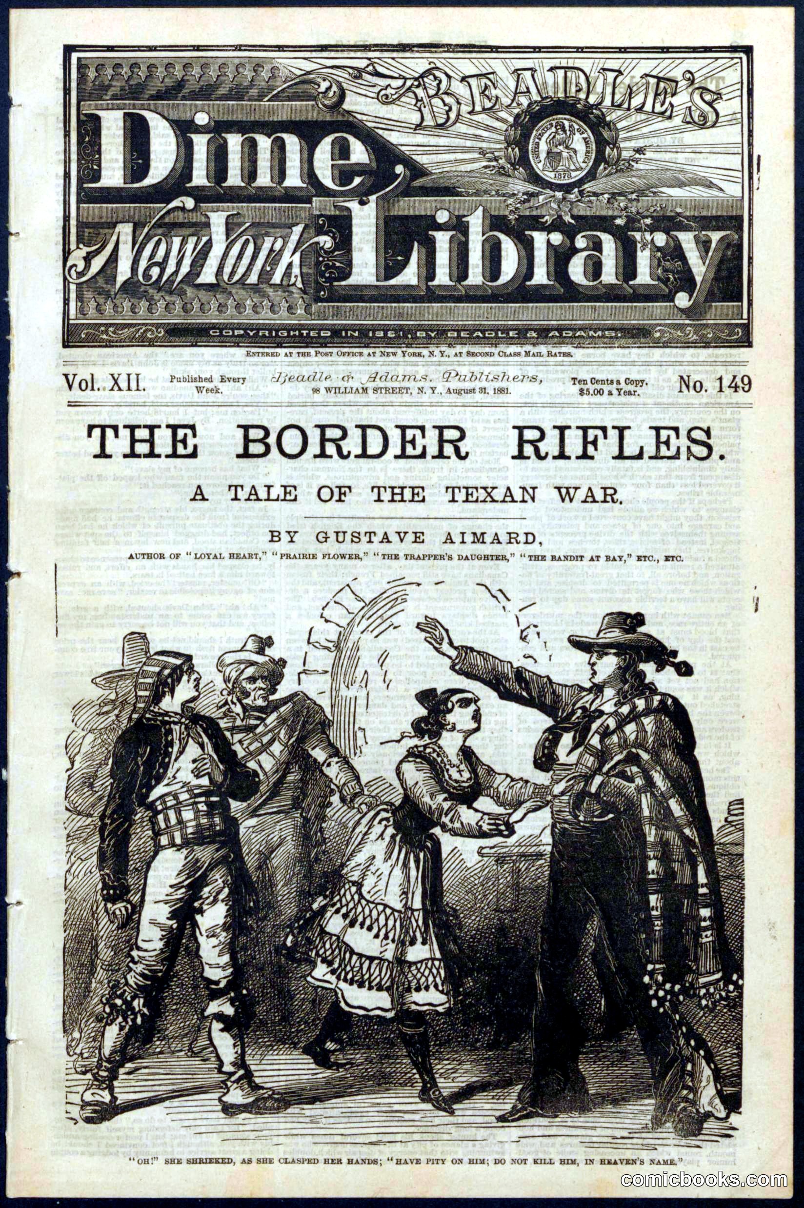 Beadle's Dime Library, No. 149
