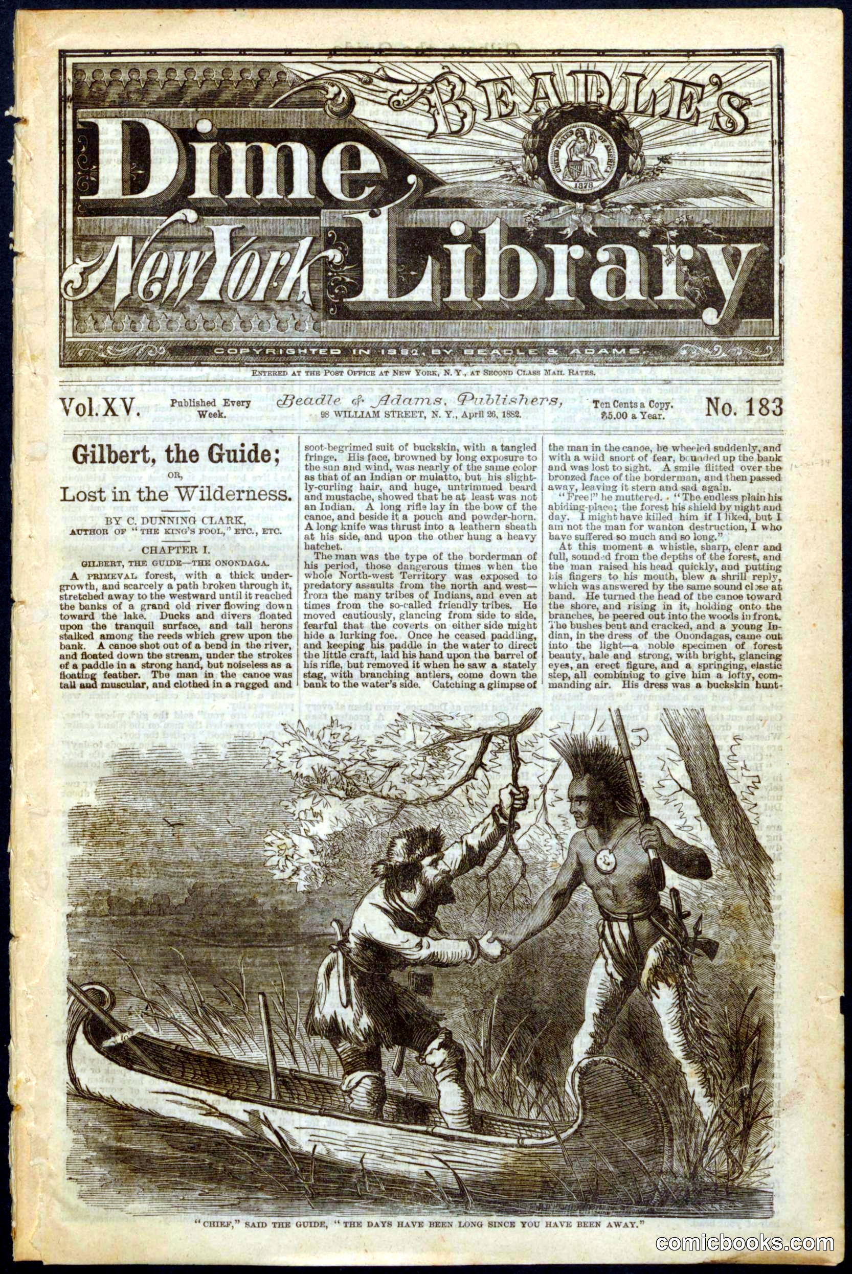 Beadle's New York Dime Library, No. 183