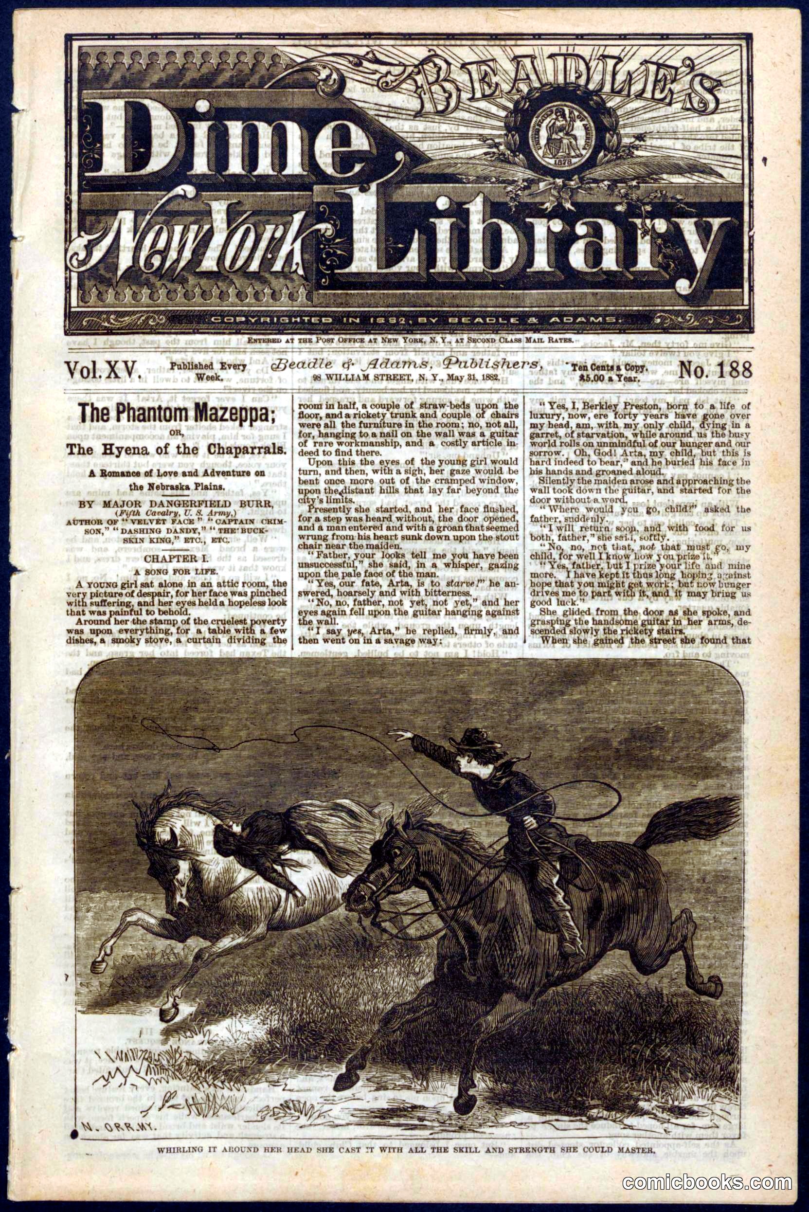 Beadle's New York Dime Library, No. 188