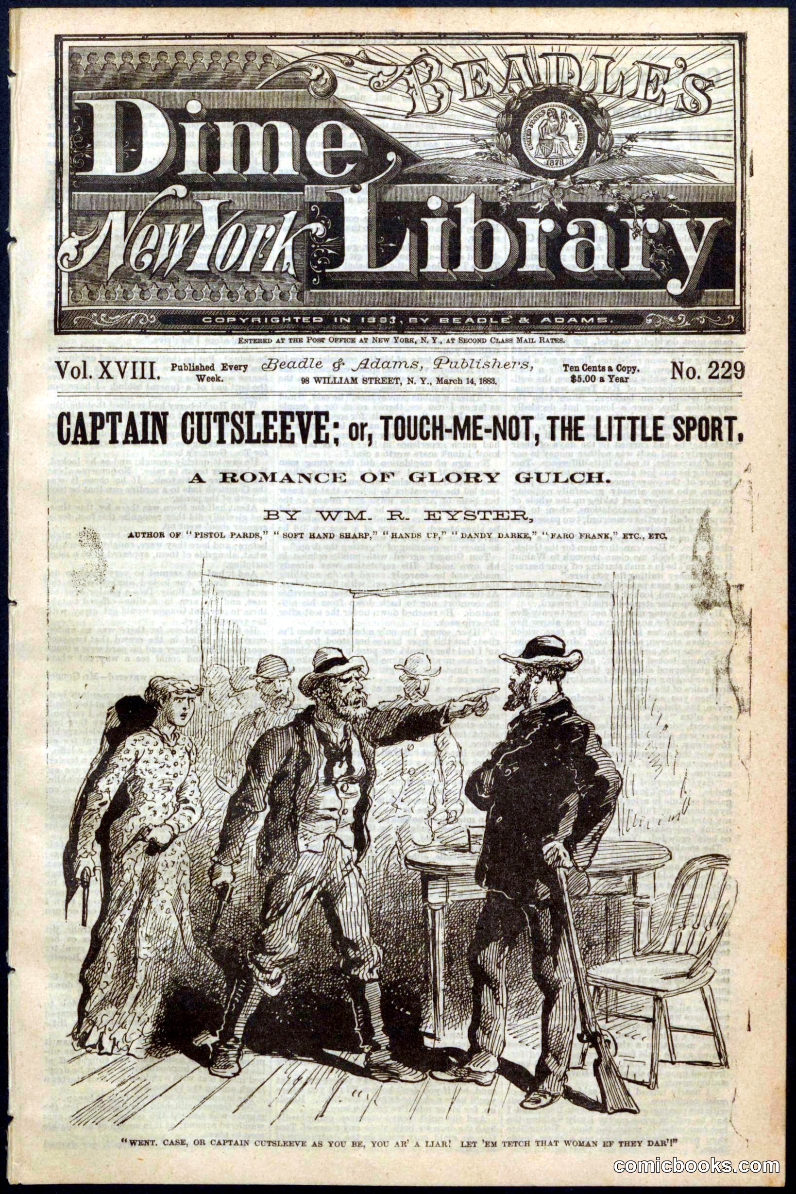 Beadle's New York Dime Library, No. 229