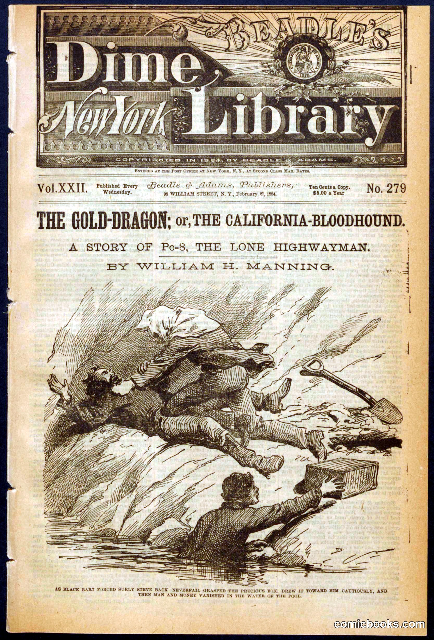 Beadle's New York Dime Library, No. 279